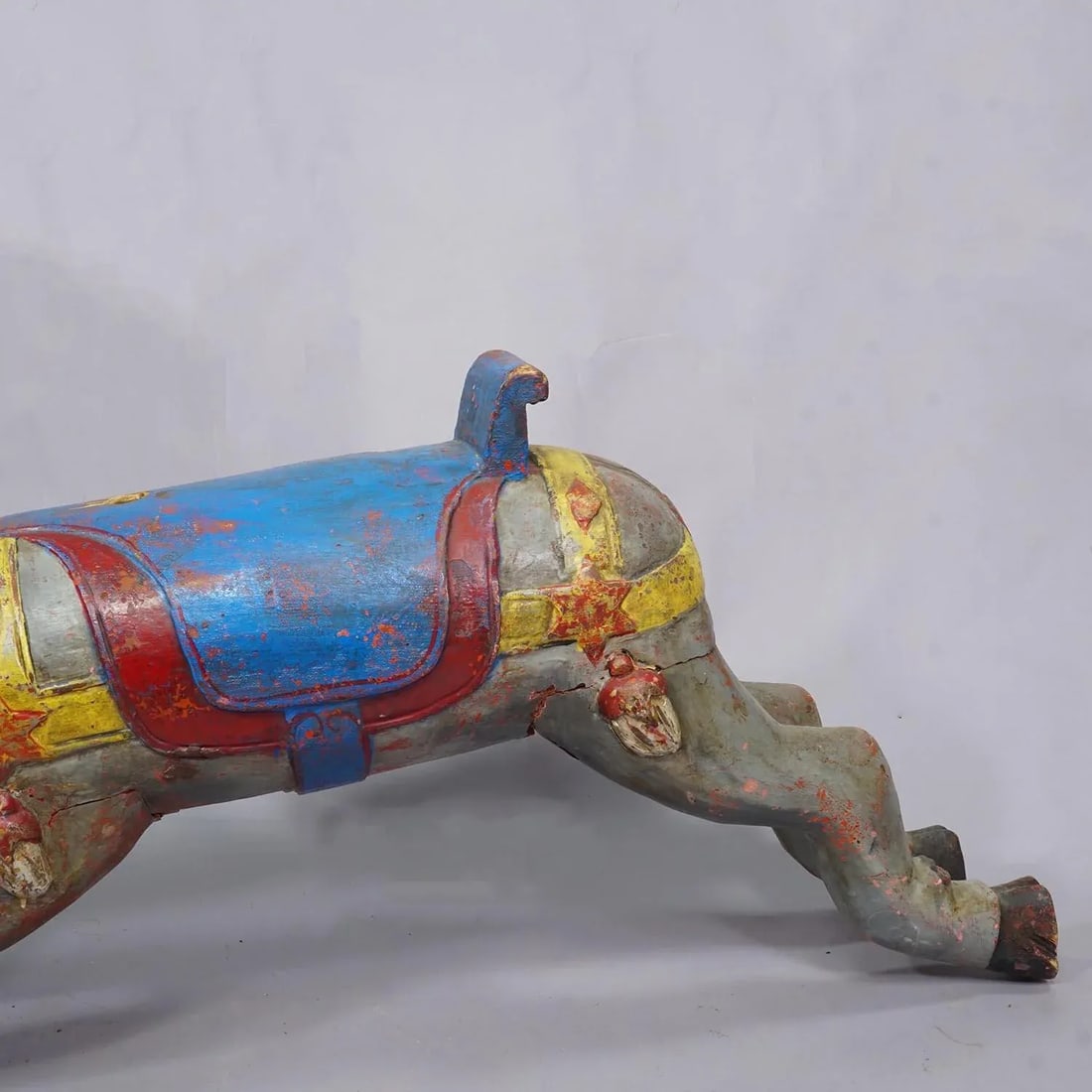 Great Antique Children Carousel Pig, Germany Ca. 1920s - 4