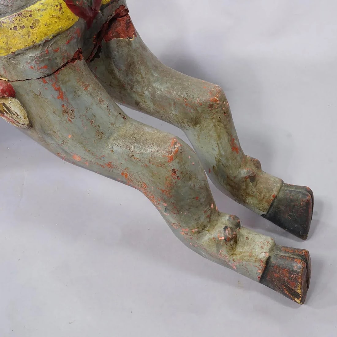 Great Antique Children Carousel Pig, Germany Ca. 1920s - 8