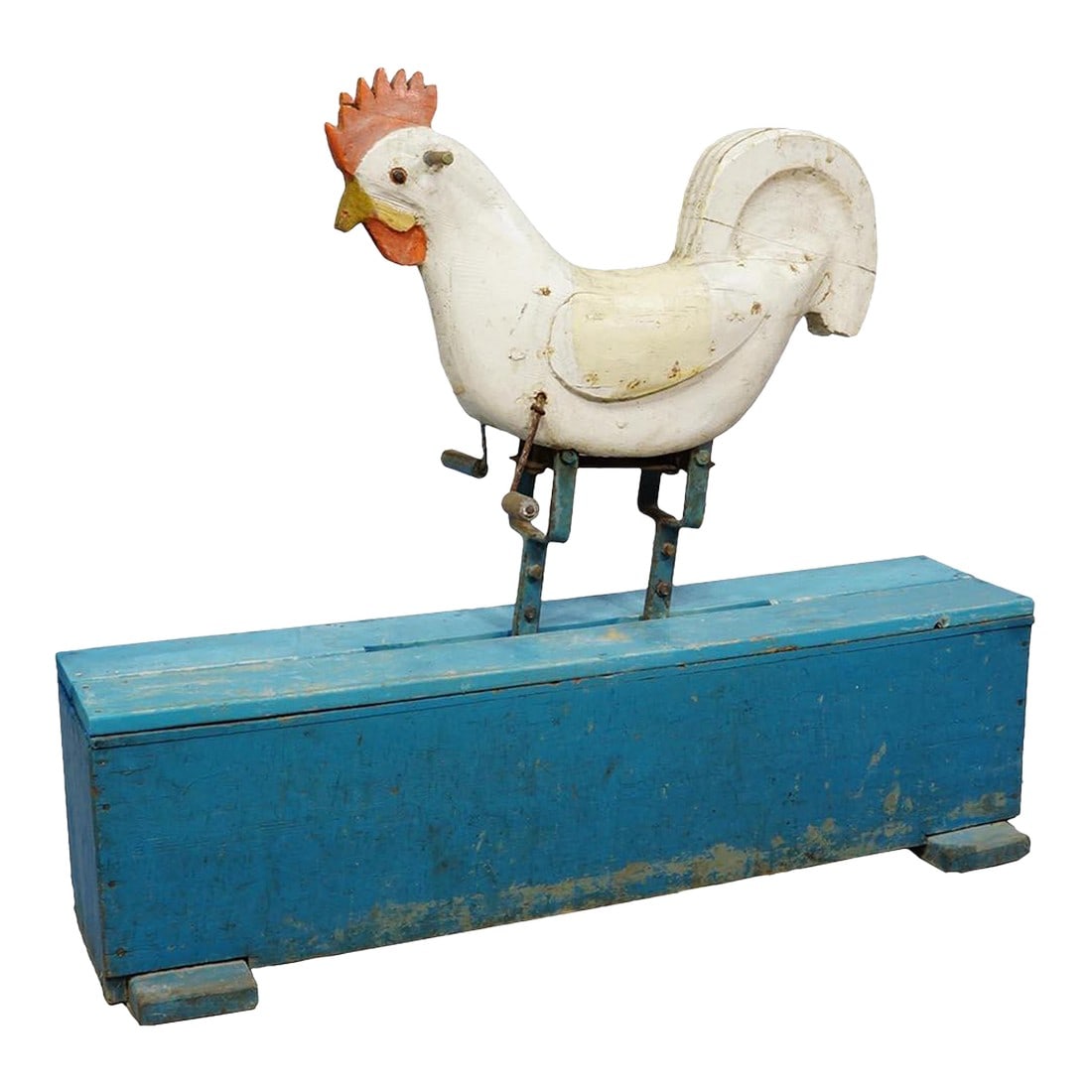 Rare Antique Chicken Rocking Toy, Germany Ca. 1920s (1 of 6)