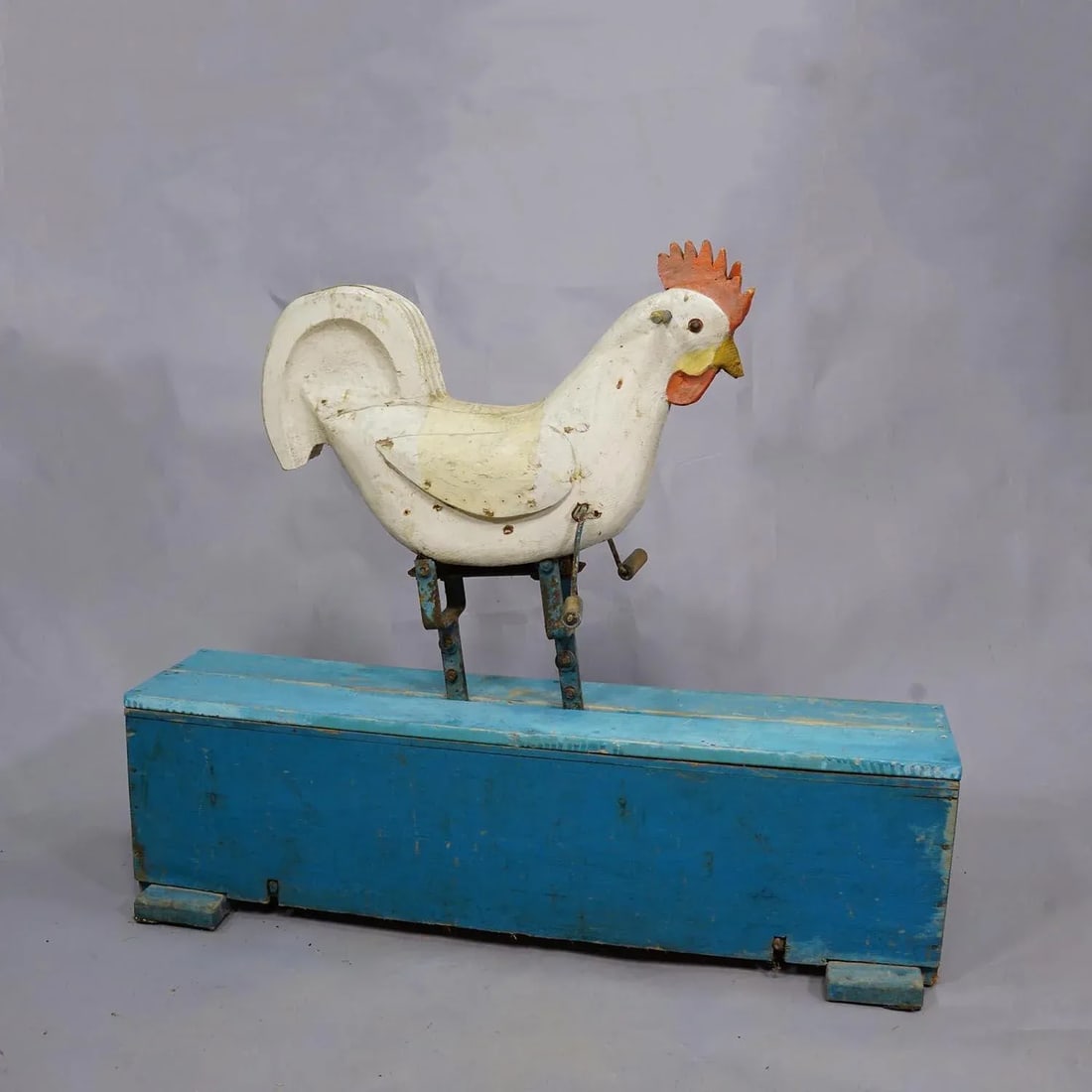 Rare Antique Chicken Rocking Toy, Germany Ca. 1920s - 2