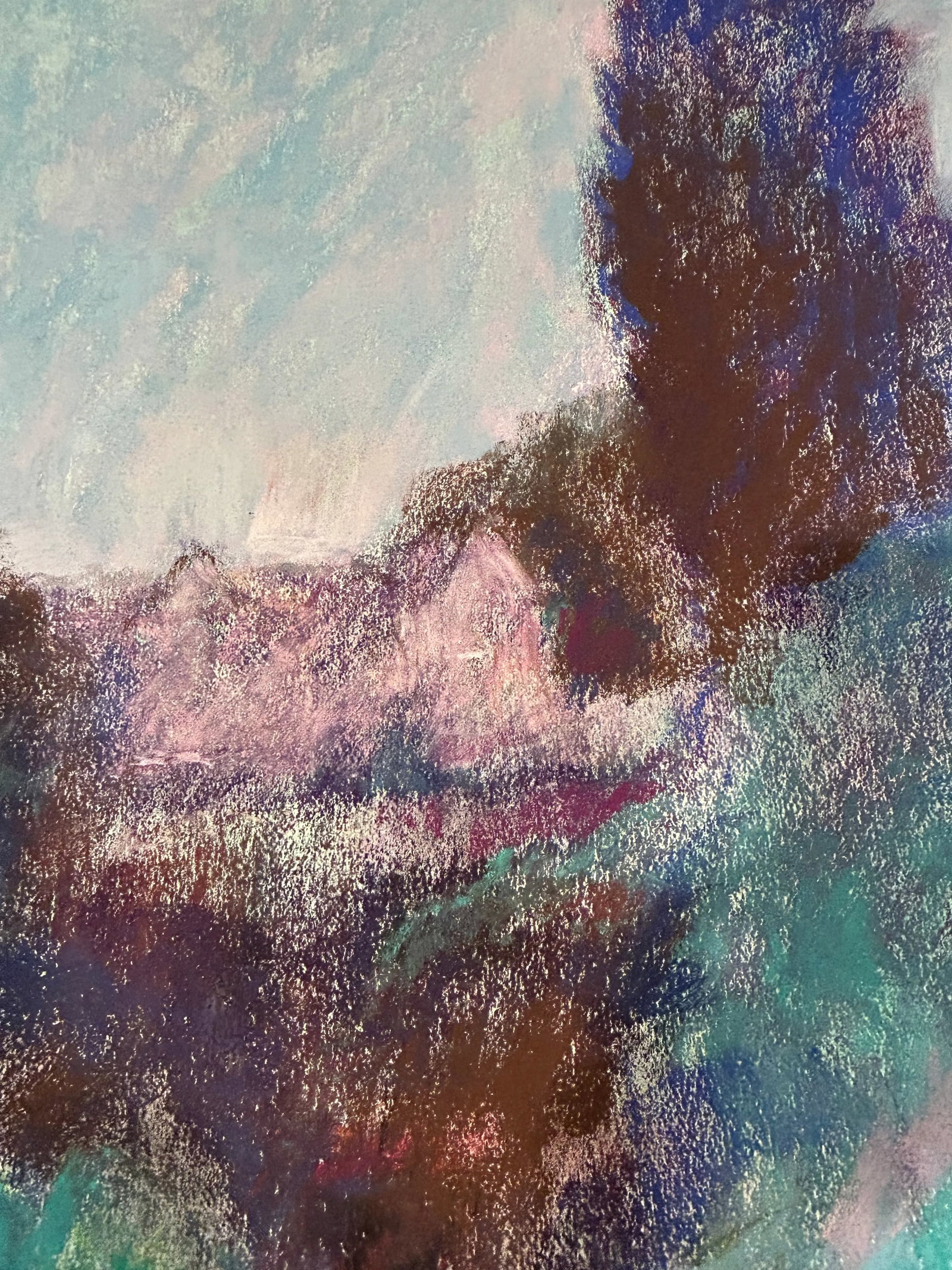 Pastel of Landscape in England by Thomas George - 2
