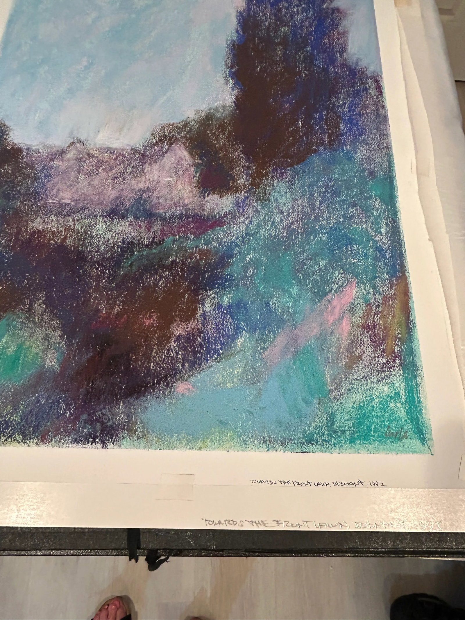 Pastel of Landscape in England by Thomas George - 3