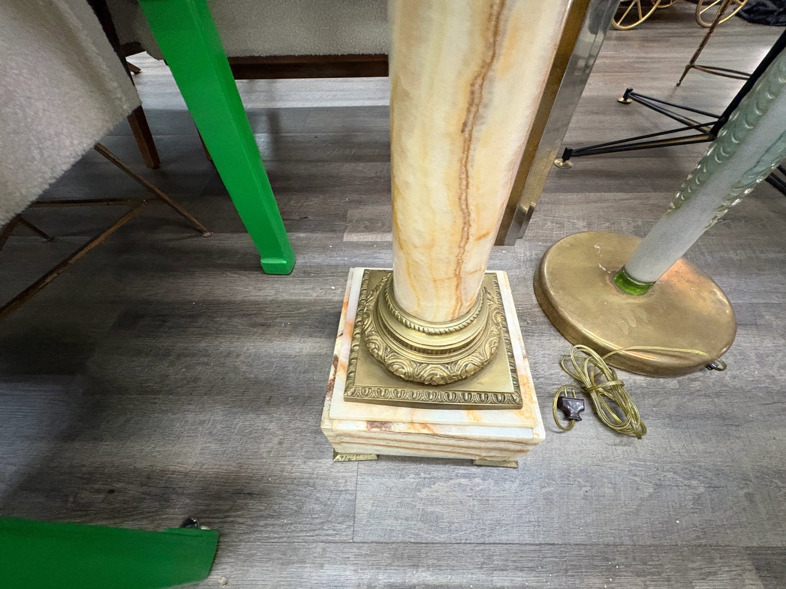 Pair of 19th Century French Neoclassical Style Marble and Bronze Pedestals - 13