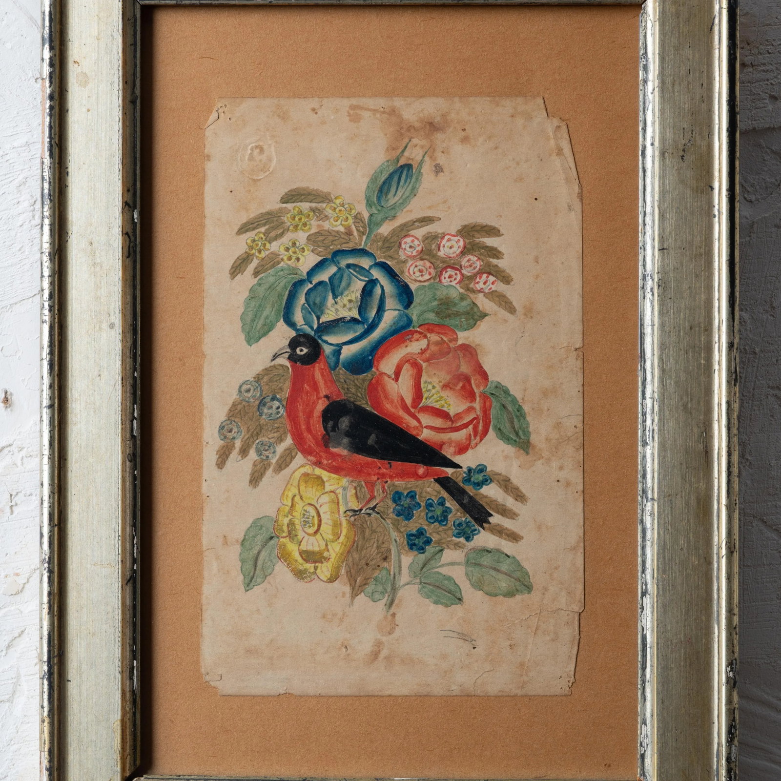 Pennsylvania Fraktur Bird & Flowers, 19th Century - 3