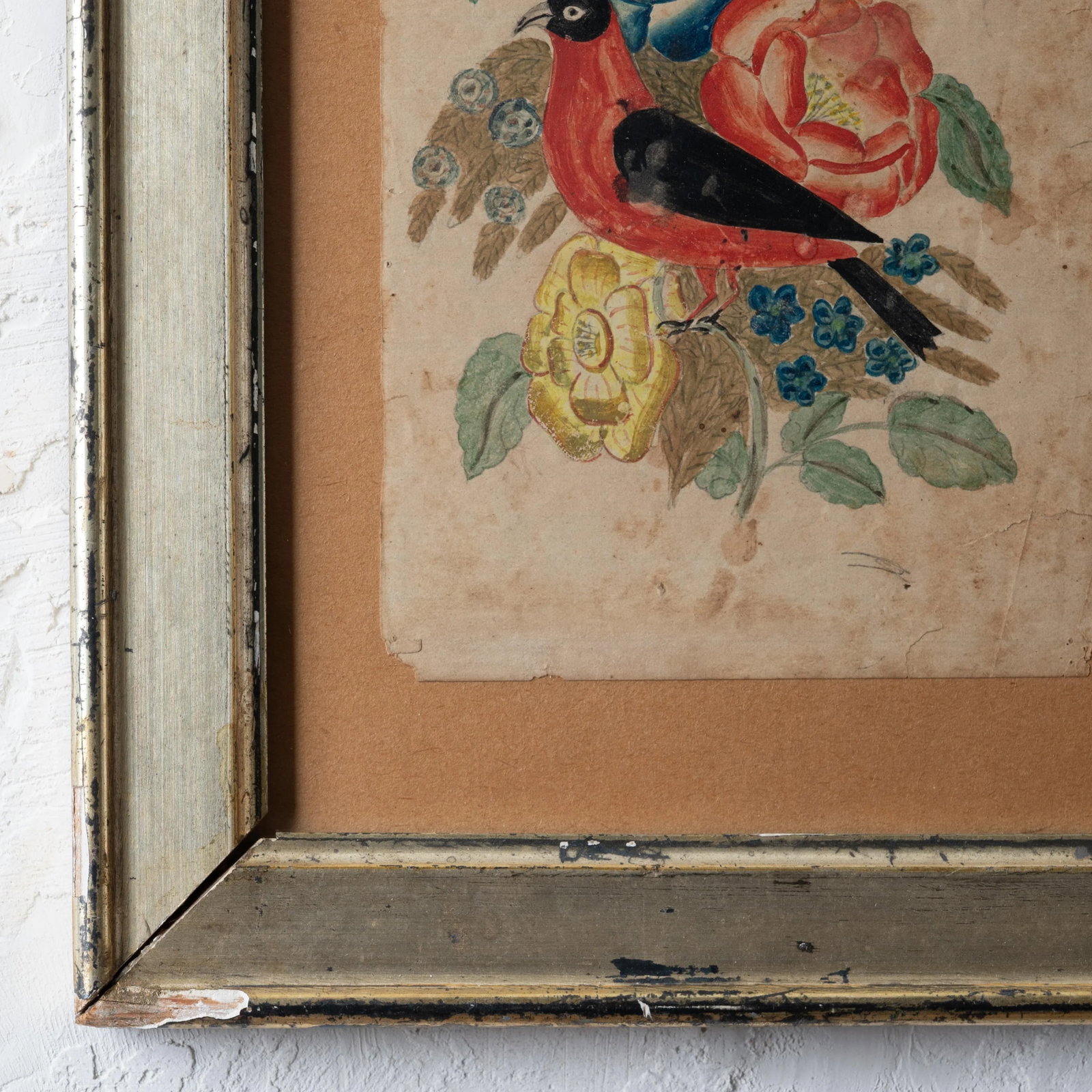 Pennsylvania Fraktur Bird & Flowers, 19th Century - 5