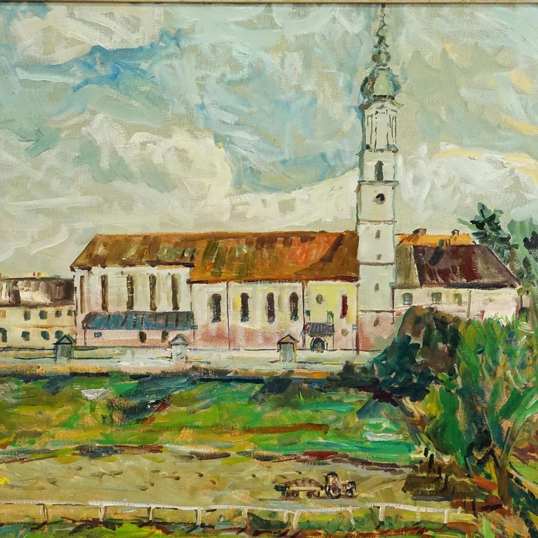 Alexander Michael Oil Painting – Neumarkt St. Veit, 1978 - 5
