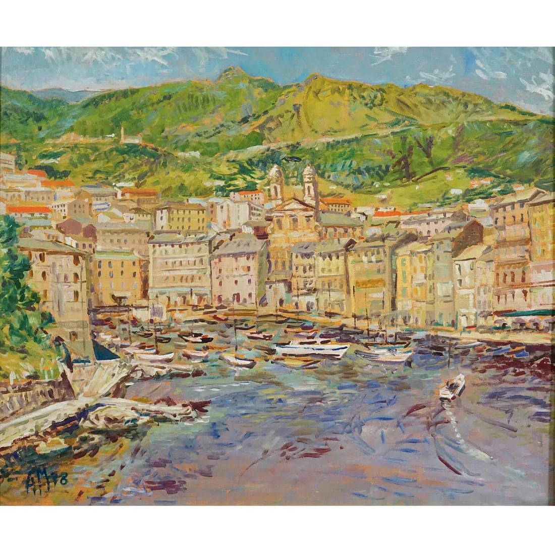 Alexander Michael Oil Painting – Bastia, Corsica, 1978 - 3
