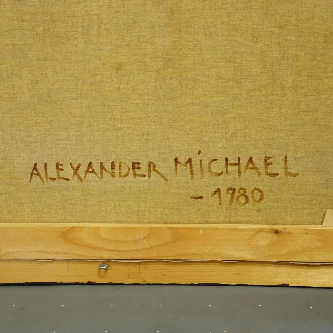 Alexander Michael Oil Painting – Begonias and Geraniums, 1980 - 7