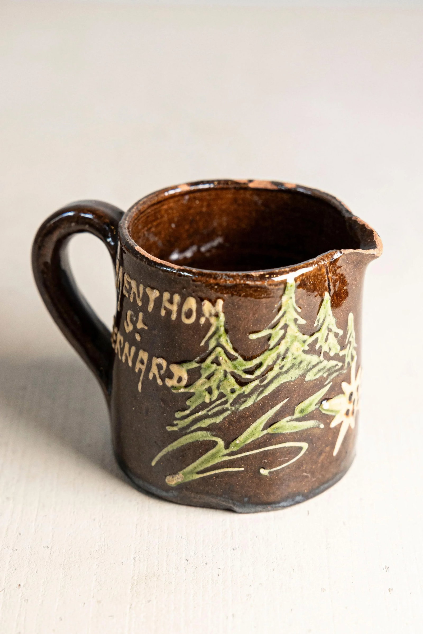 19th Century French Savoyard Souvenir Pitcher – Menthon-Saint-Bernard - 2