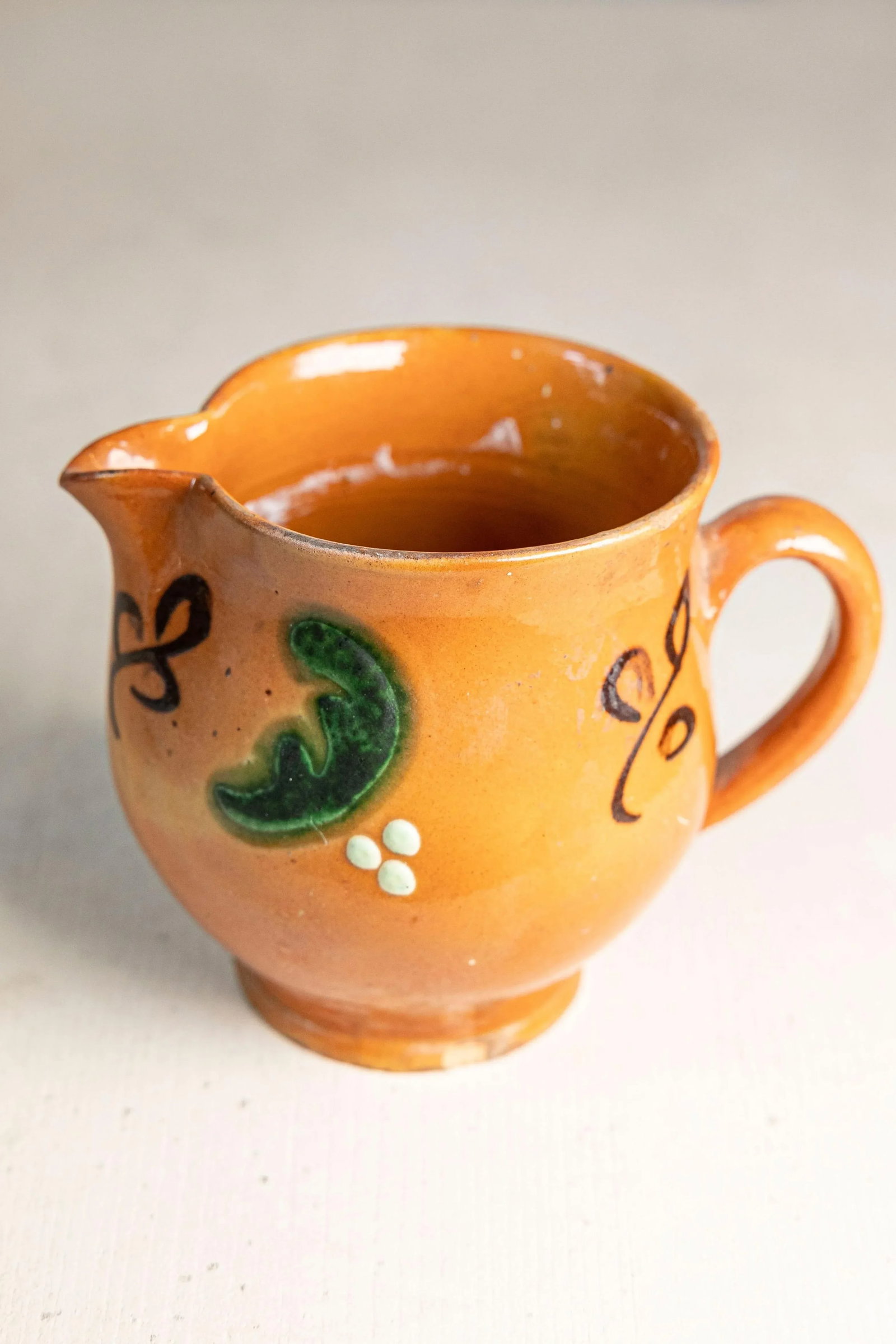 Early 20th Century French Glazed Terracotta Miniature Pitcher - 4