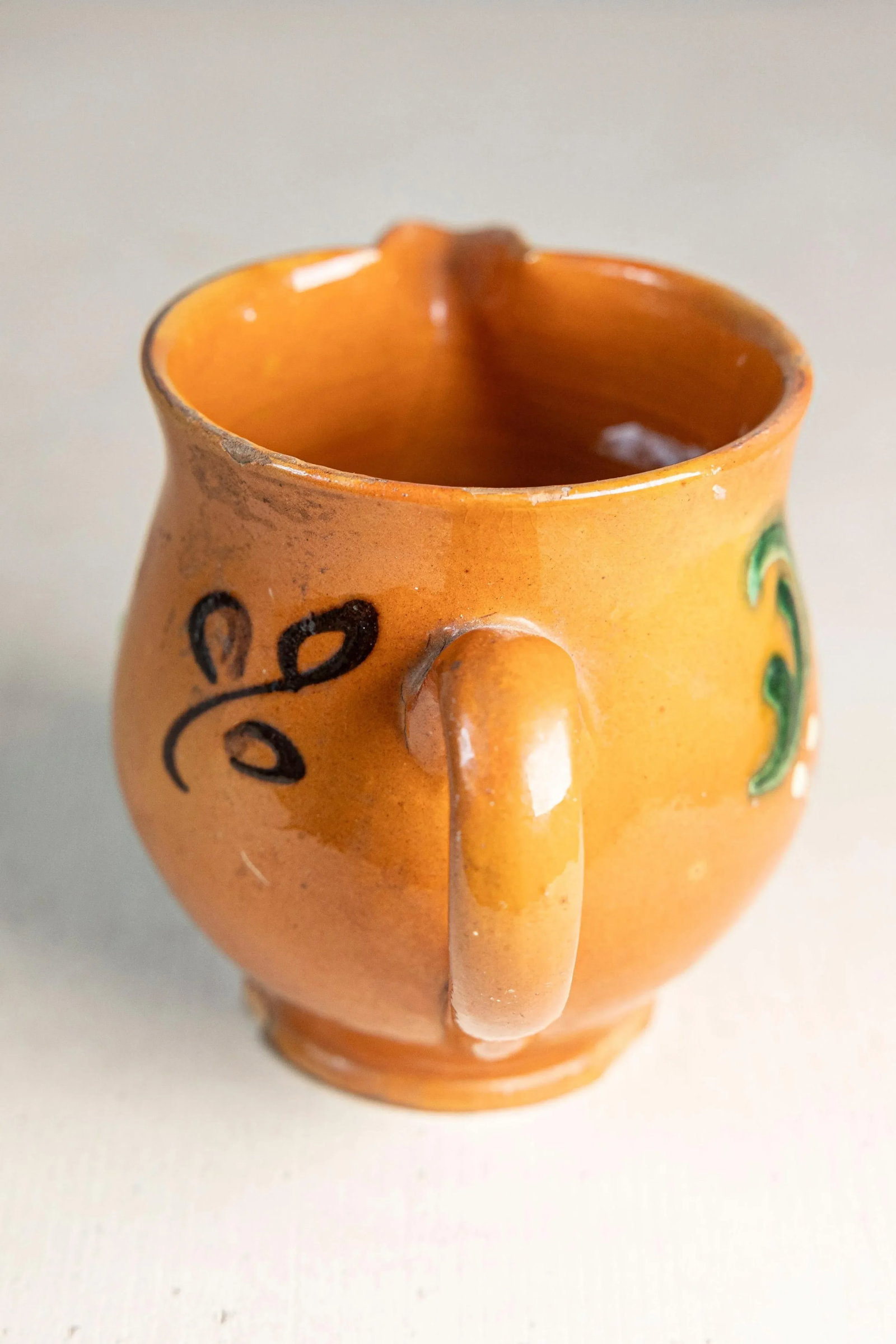 Early 20th Century French Glazed Terracotta Miniature Pitcher - 5