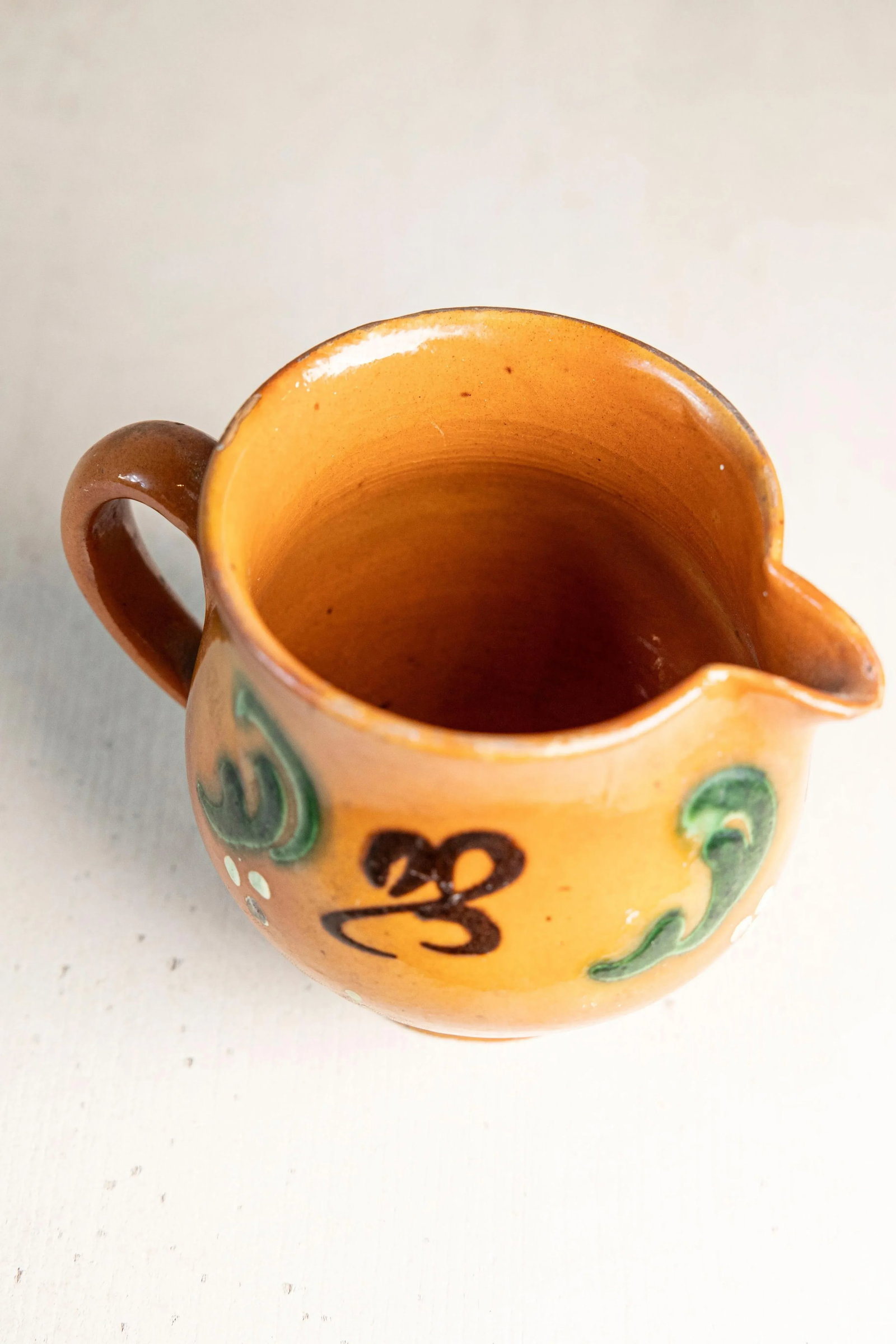 Early 20th Century French Glazed Terracotta Miniature Pitcher - 6
