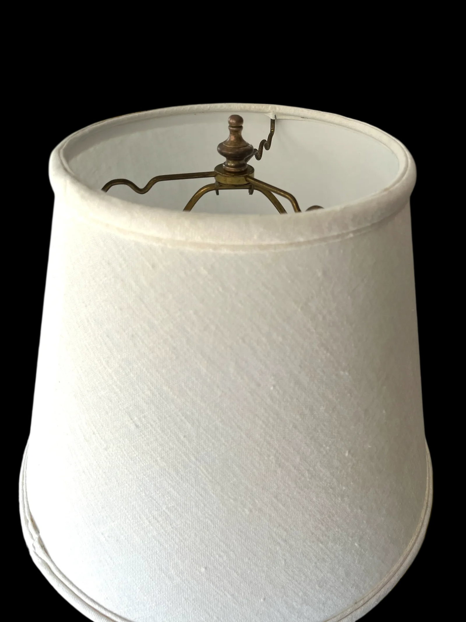 1990s Toile Elephant and Boy Tropical Palm Tree Table Lamp - 8