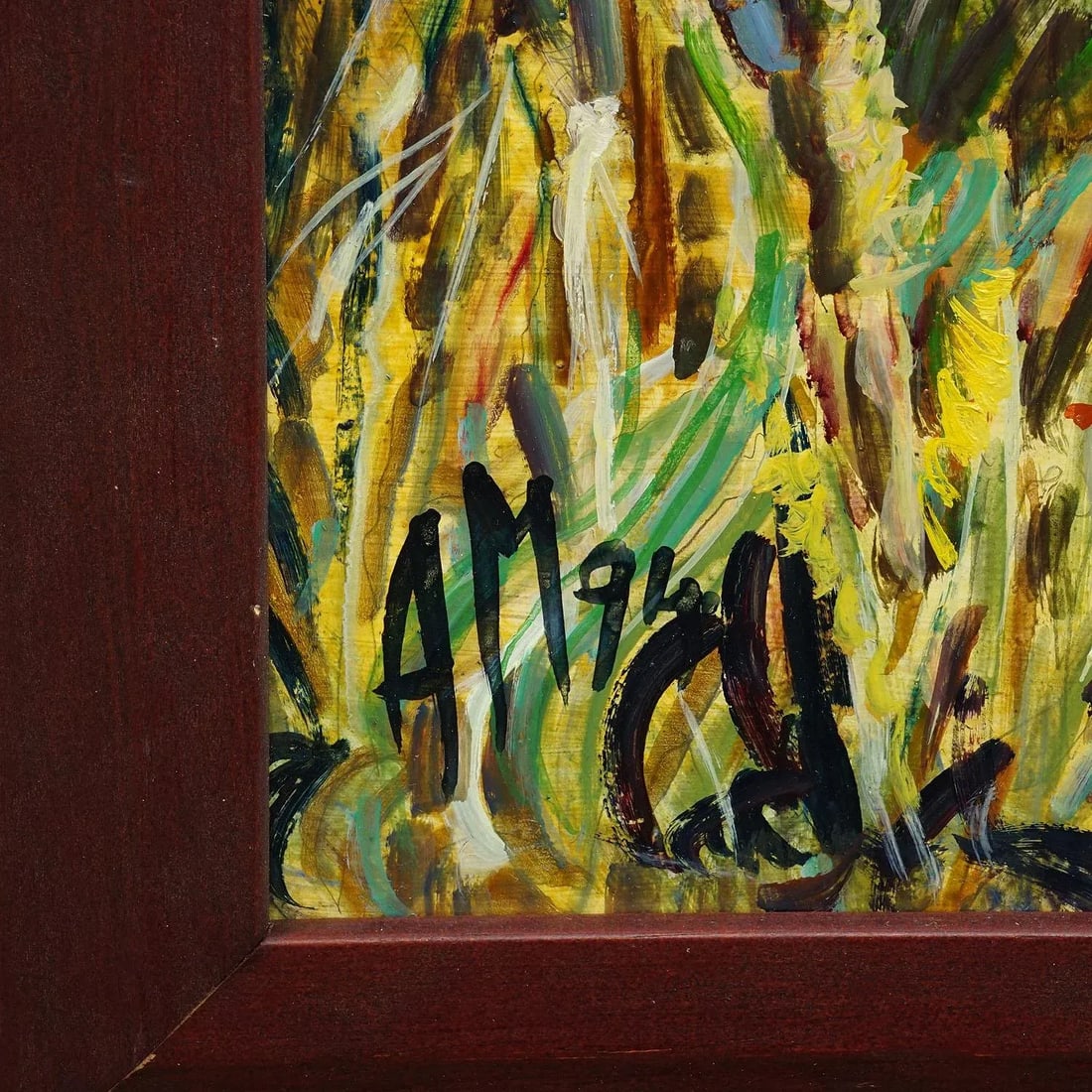 Fraueninsel / Chiemsee With Monastery and Garden, 1994 – Oil Painting by Alexander Michael - 4