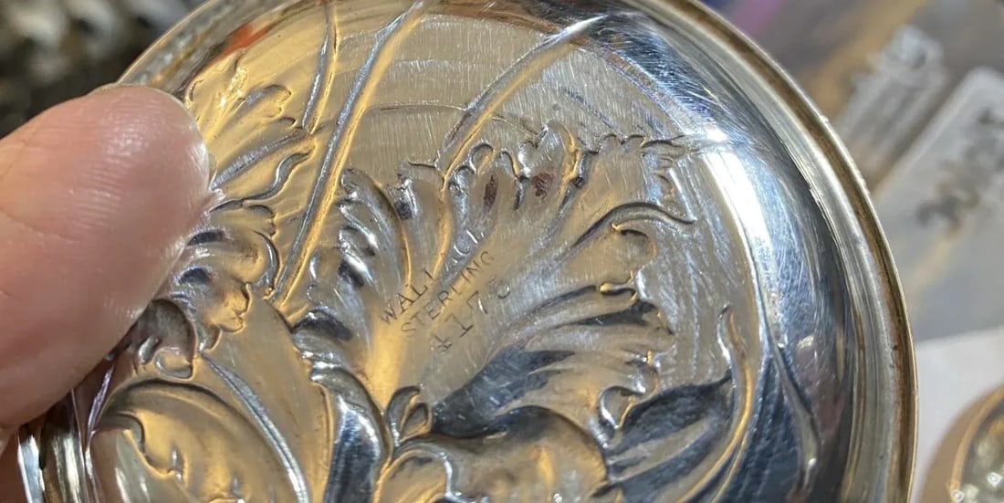 Pair of Wallace Sterling Silver Nut Dishes- A Pair of 2 - 6