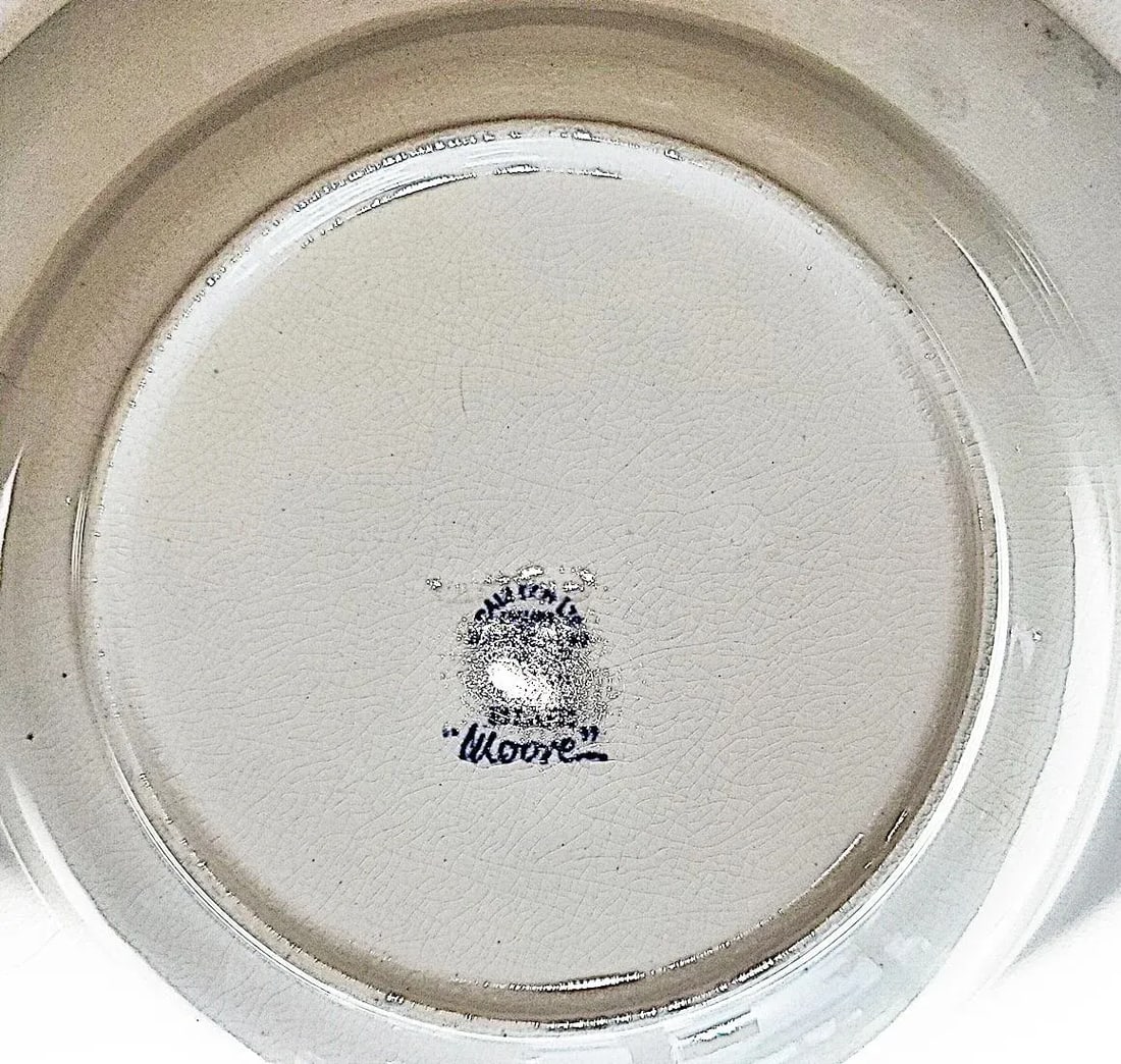 Early 1900s Blue and White Bowls by Cauldon, 'Moore' Motif- Set of 4 - 6