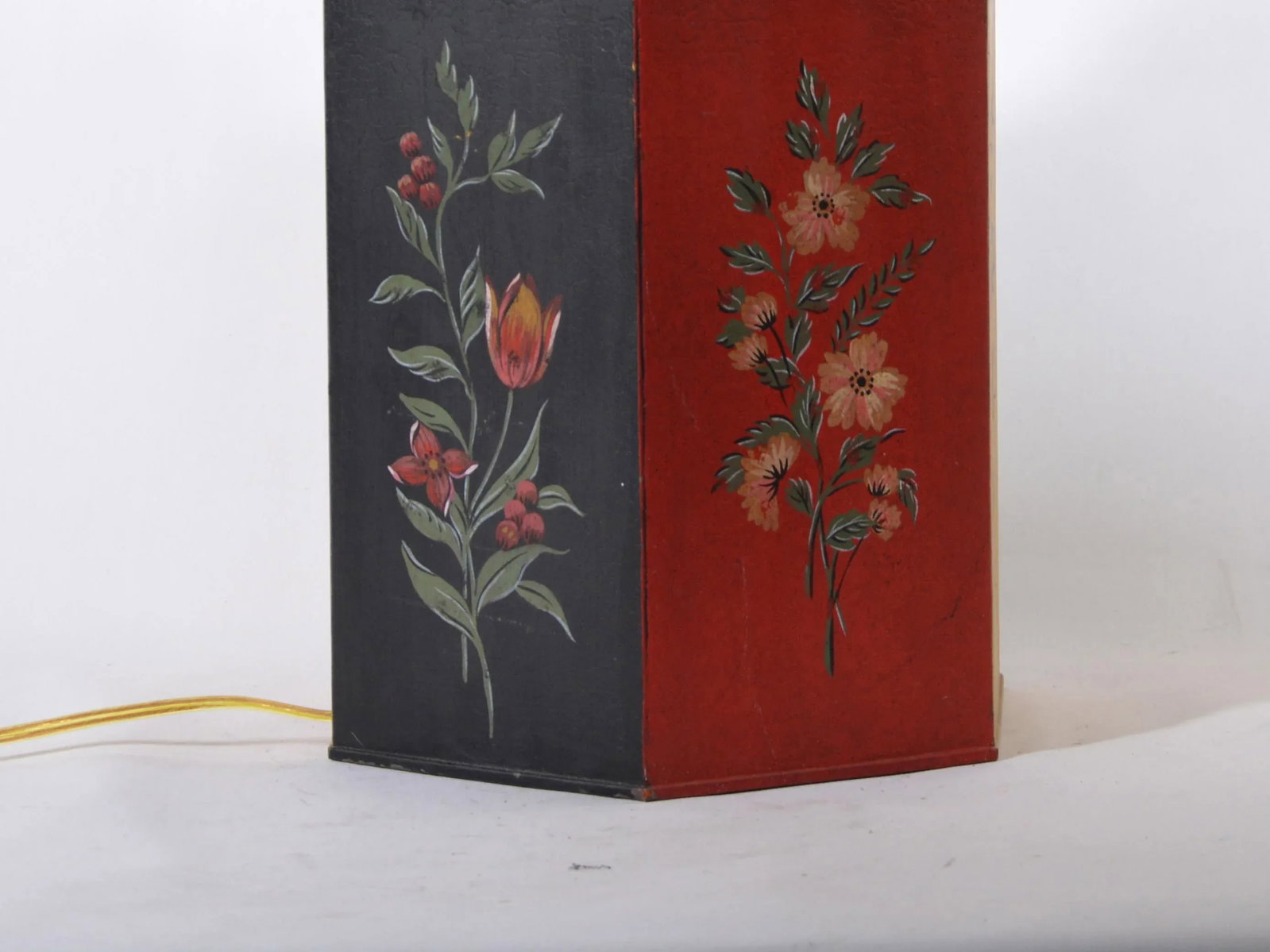 Vintage English Tea Caddy Table Lamp - 6