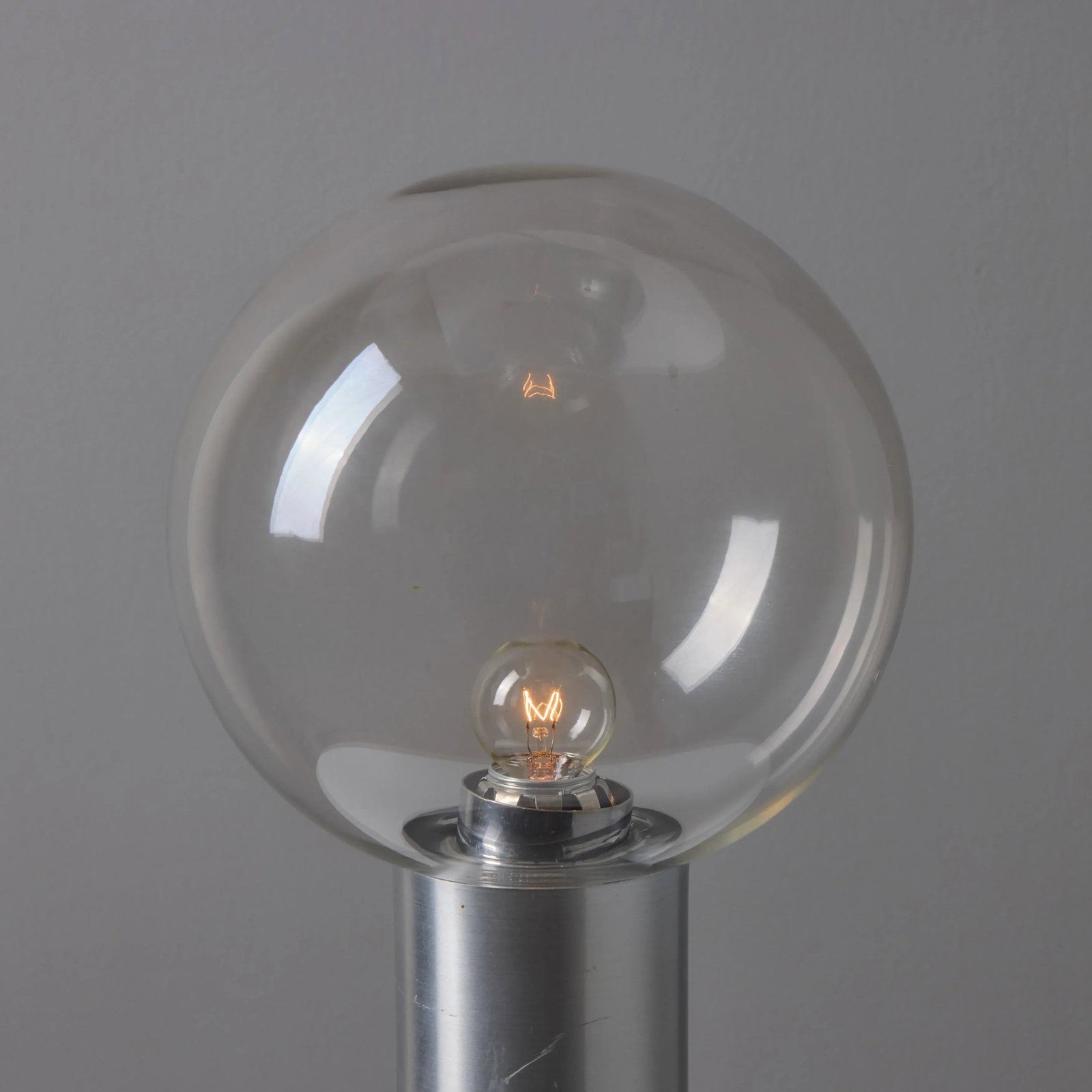 1970s Metal & Glass Table Lamp in the Manner of Achille Castiglioni - 3