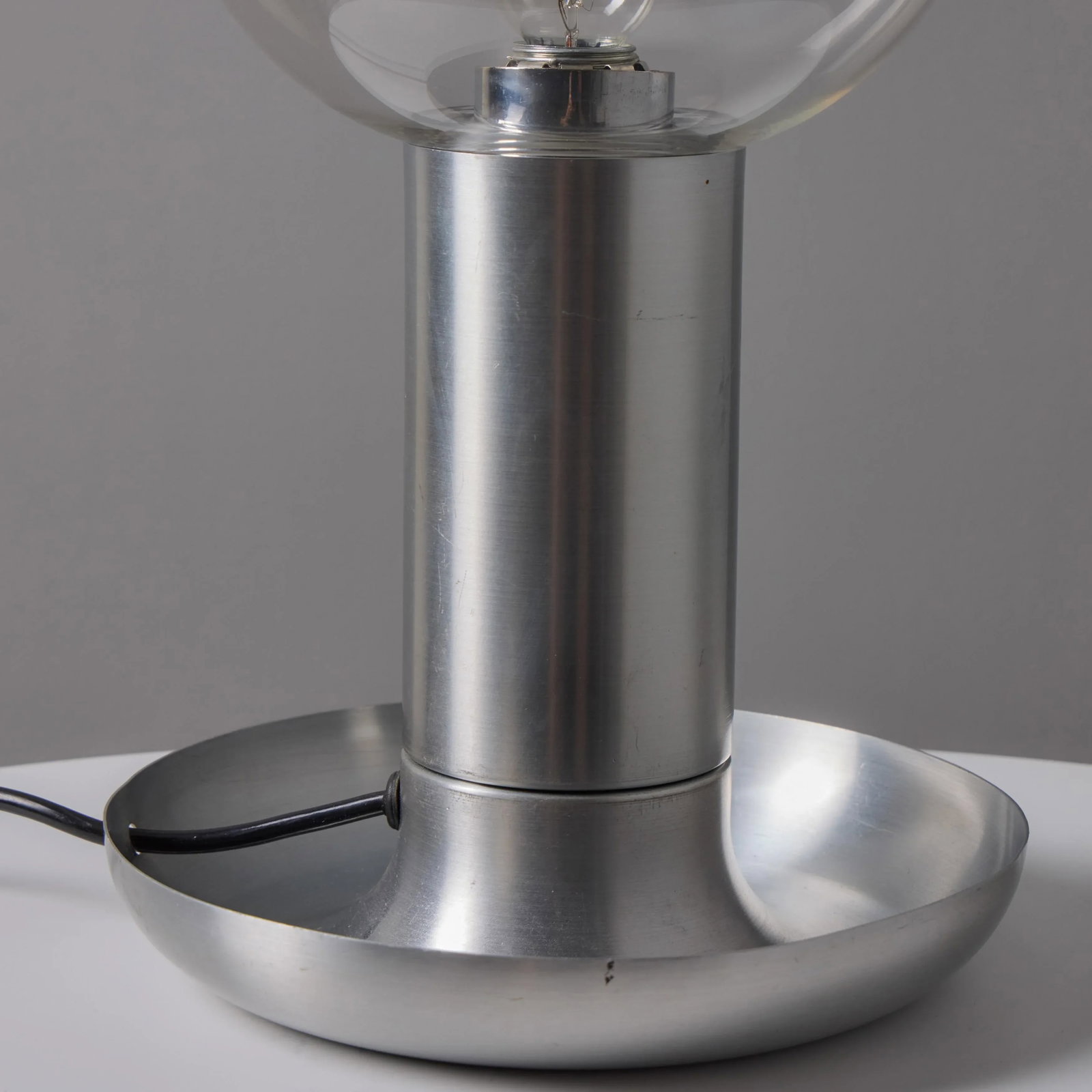 1970s Metal & Glass Table Lamp in the Manner of Achille Castiglioni - 6