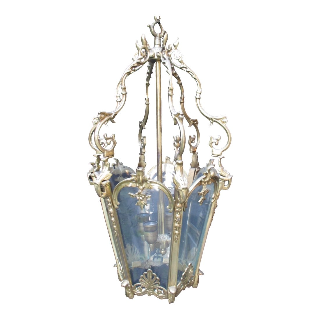 Mid Century French Ormolu Lantern (1 of 12)