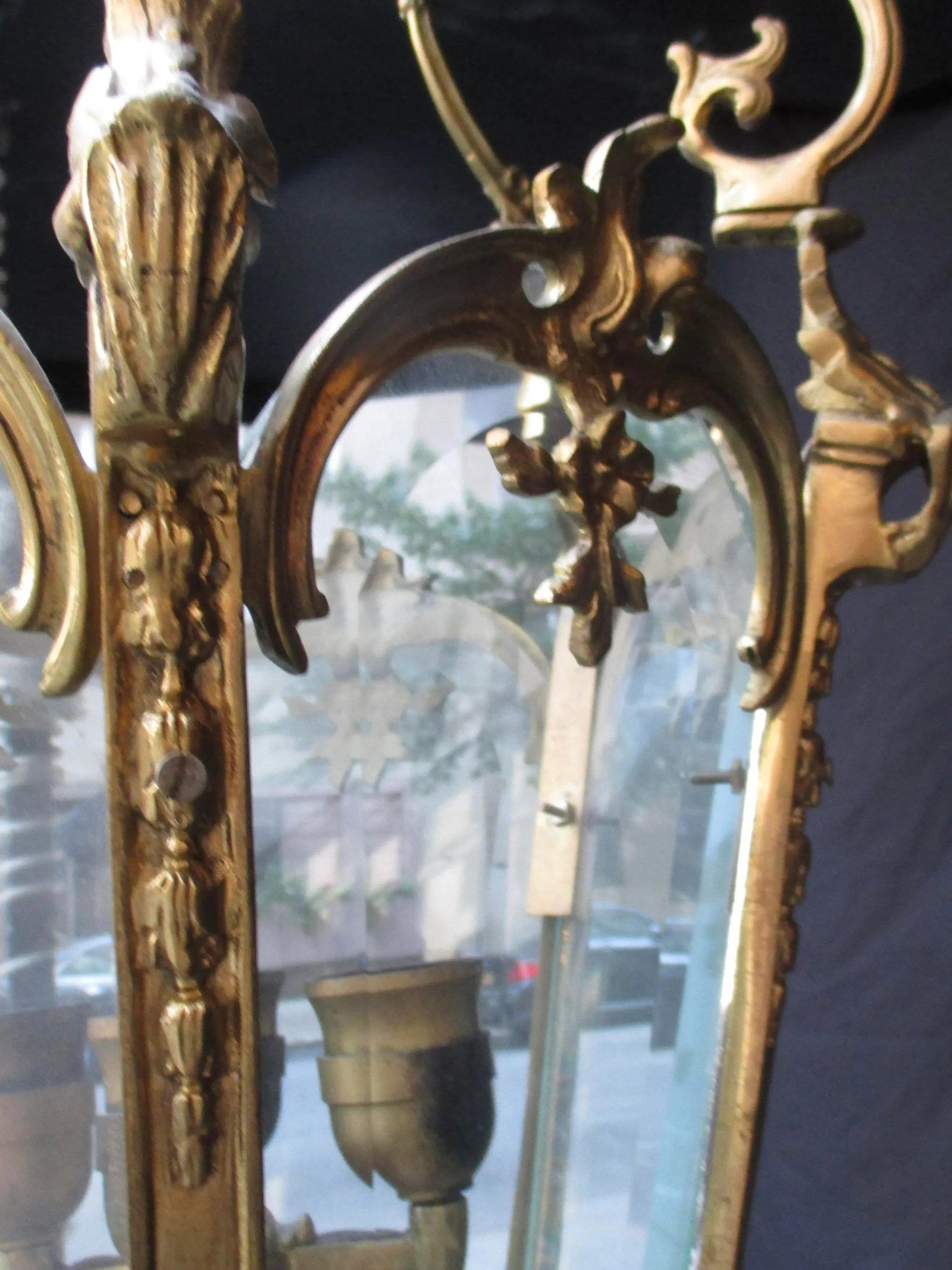 Mid Century French Ormolu Lantern - 9