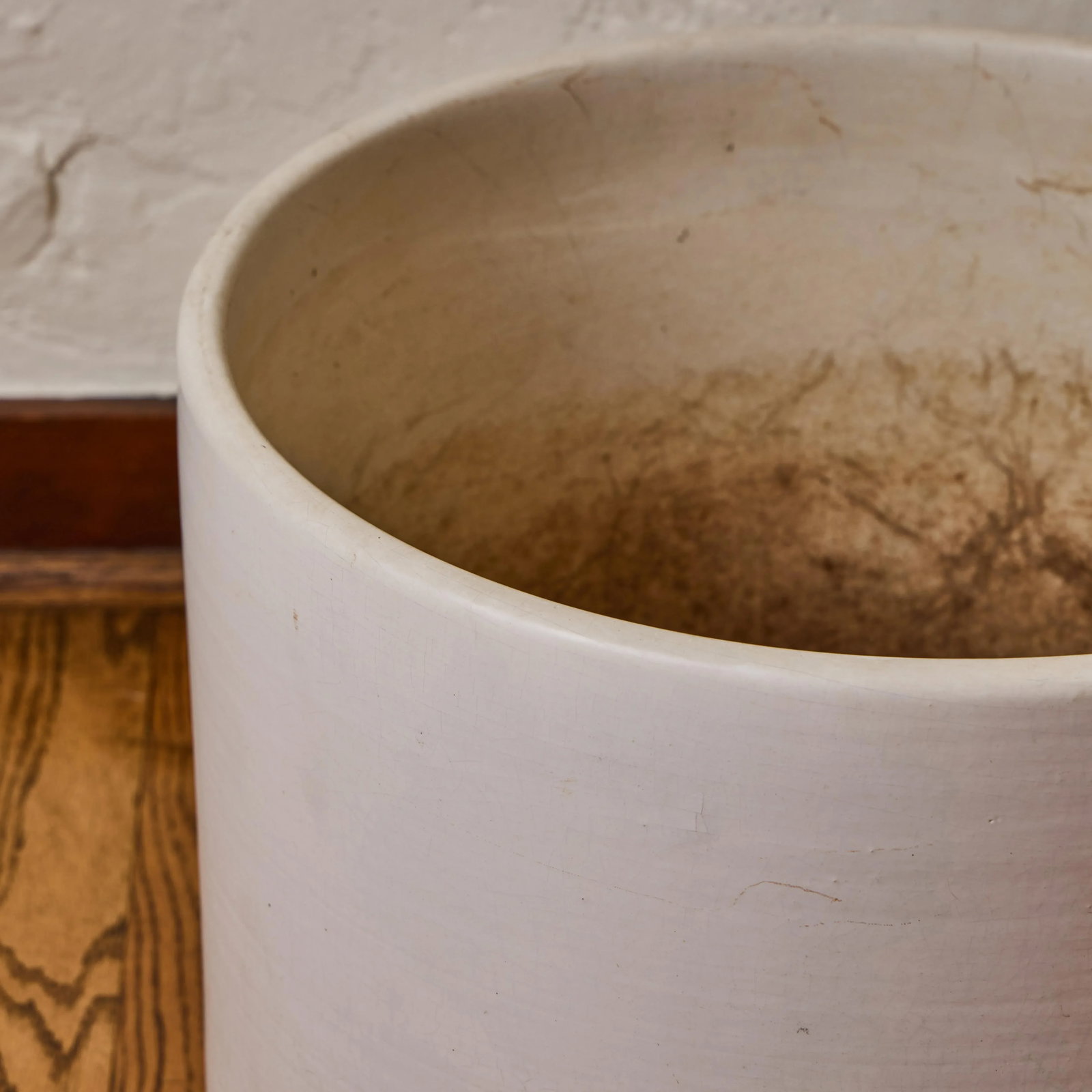1960s Architectural Pottery White Ceramic Planter Attributed to Lagardo Tackett - 7