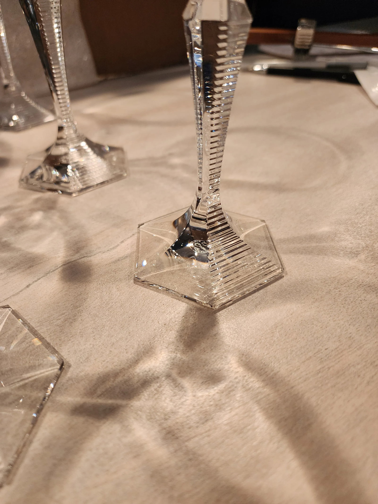 Twelve Baccarat Opera Wine Glasses - 5