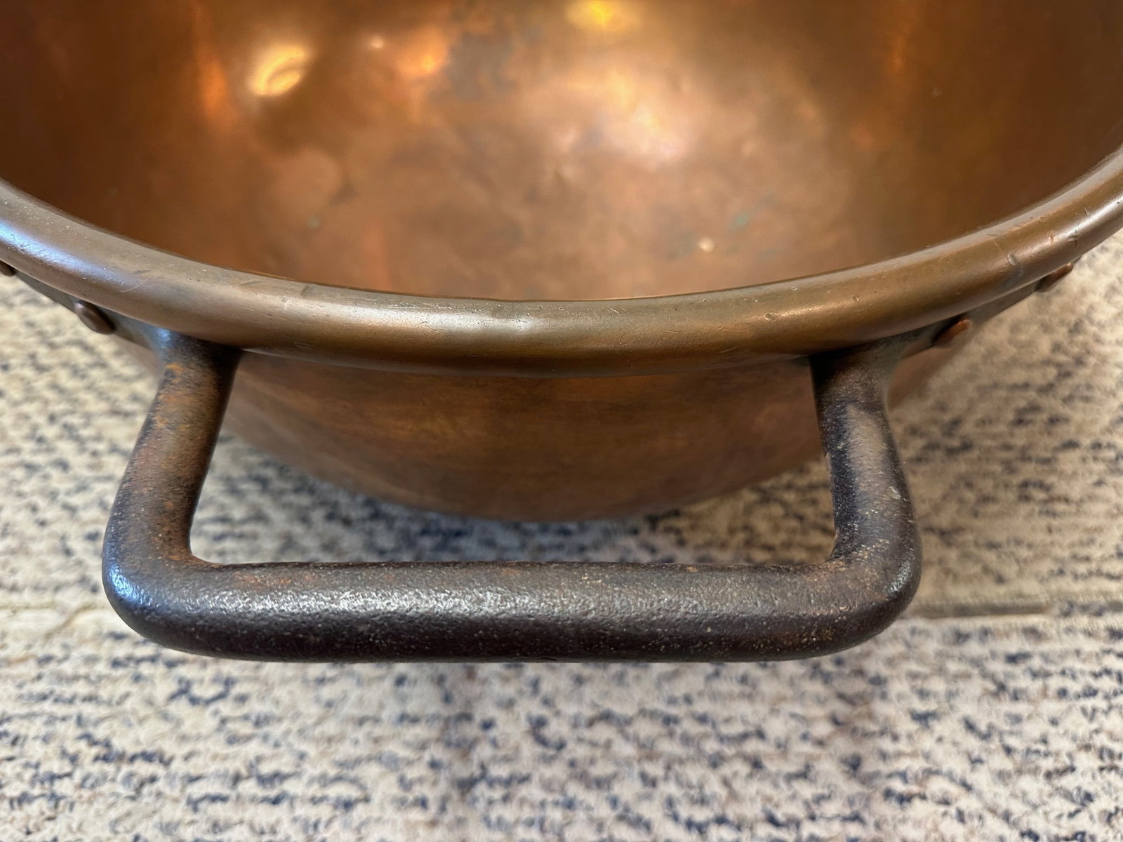 Gigantic Antique Copper Chocolate Pot Kettle - 9