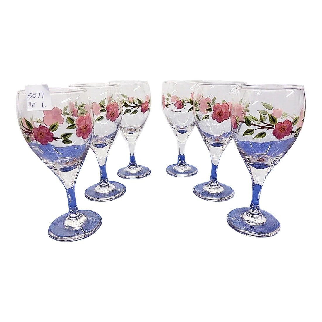 Franciscan China Desert Rose Wine Glasses-Set of 6: Lovely set of 6 Franciscan Desert Rose 10 oz Wine or Water Glasses,and the bowl opening is 2 7/8 inches tall, made in England. Chin chin! Condition: Alterations: Original Condition Unaltered Imperfect