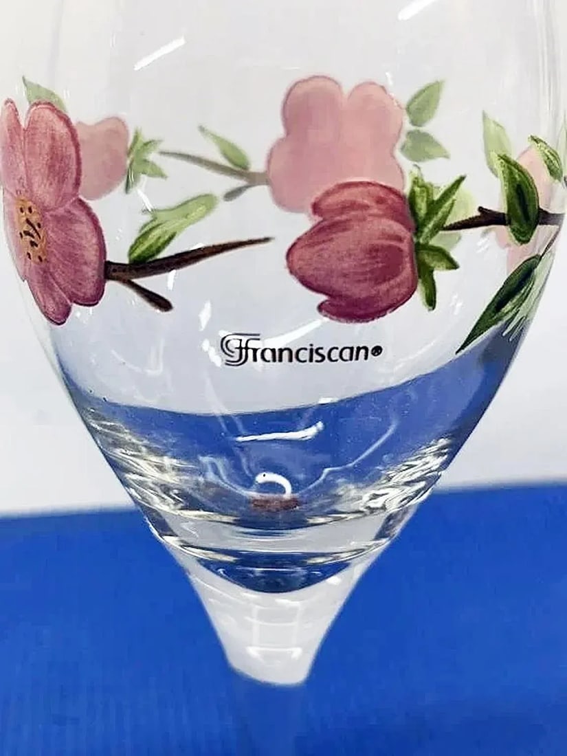 Franciscan China Desert Rose Wine Glasses-Set of 6 - 3