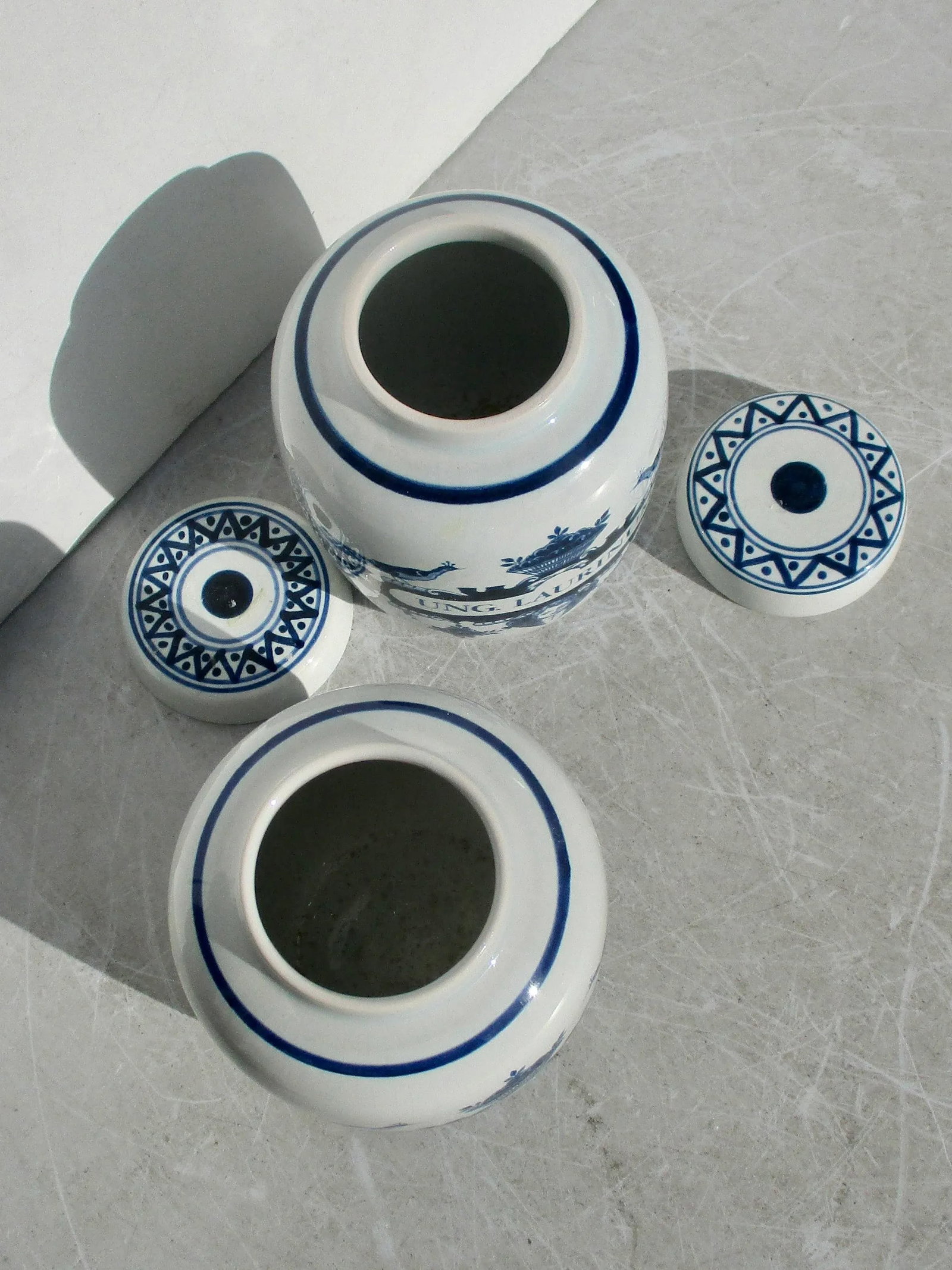 Pair of Delft Apothacary Jars- A Pair of 2 - 6