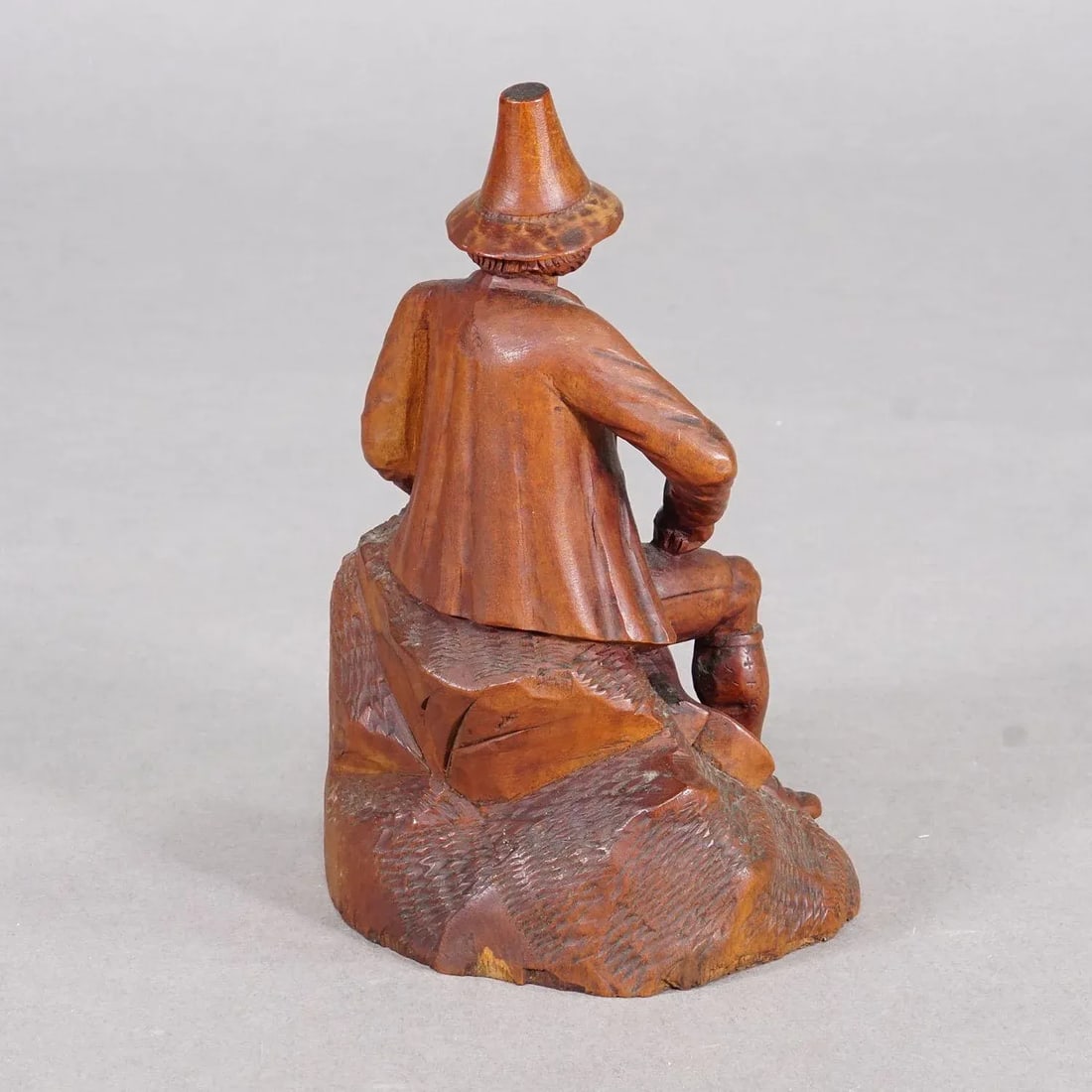 Antique Hand-Carved Tyrolean Farmer Sculpture, Ca. 1880 - 3