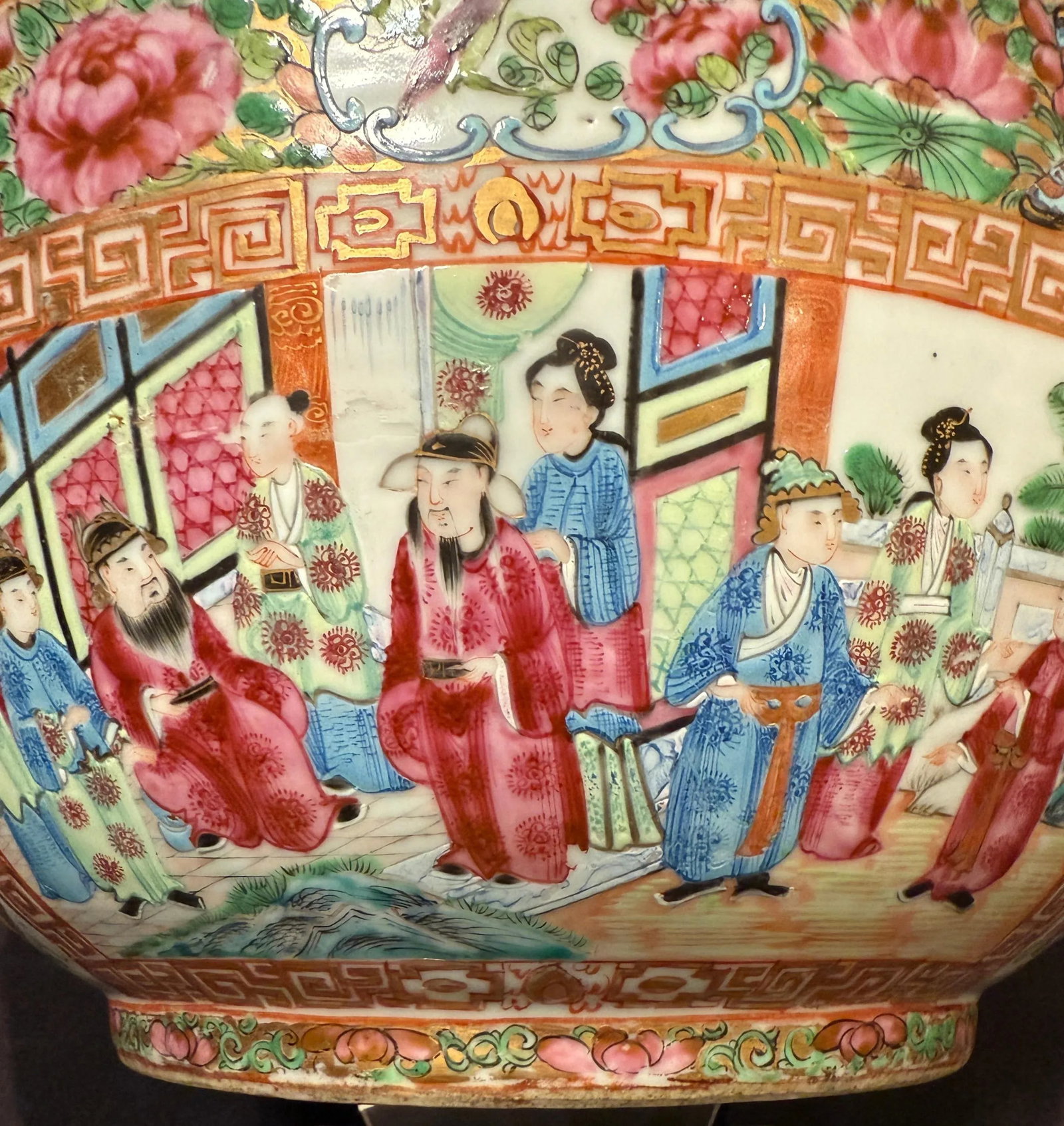 Late 19th Century Antique Qing Chinese Famille Rose Canton Porcelain Bowl - 11
