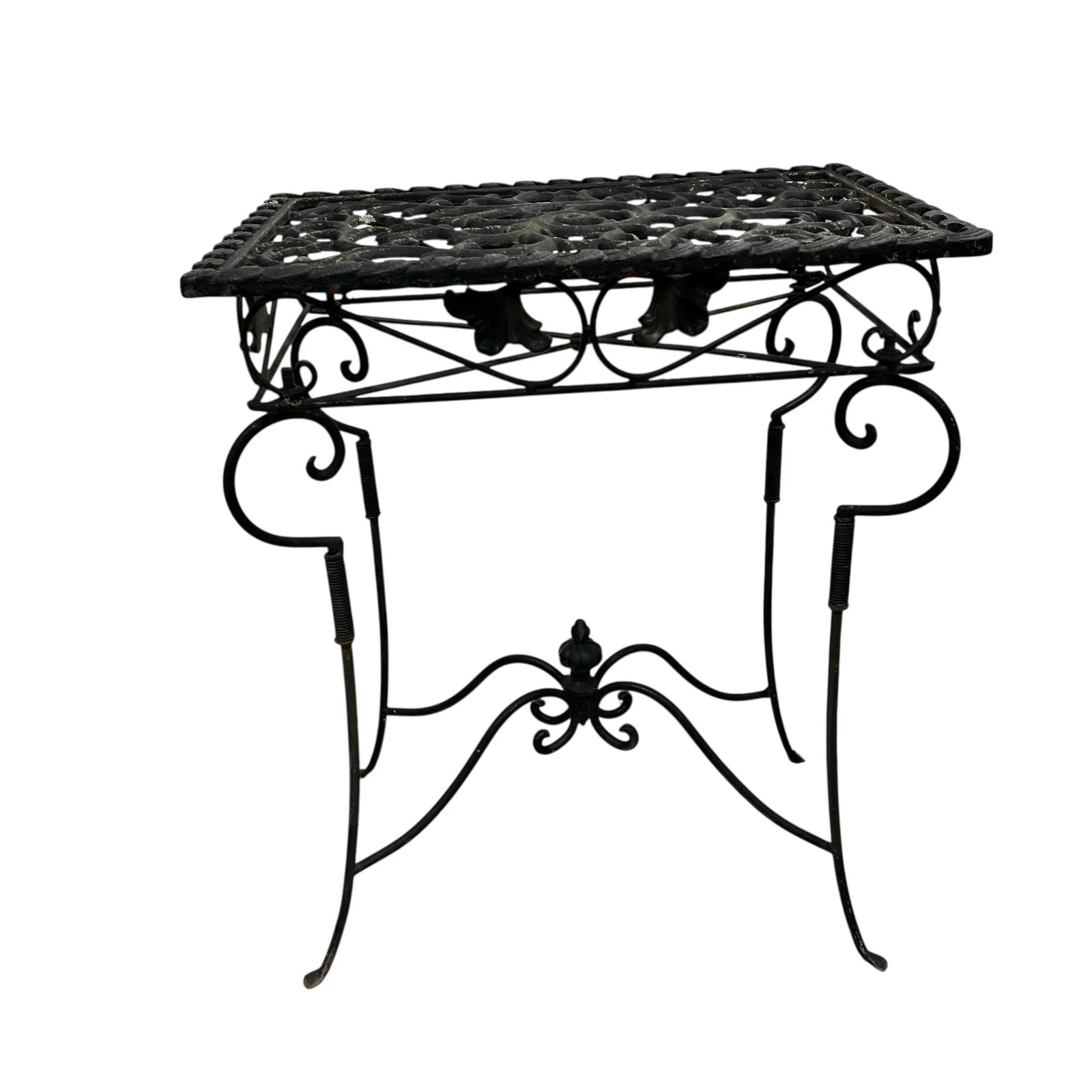 Cast Iron, Garden District, French Style, Side or Drink Table - A Pair - 5