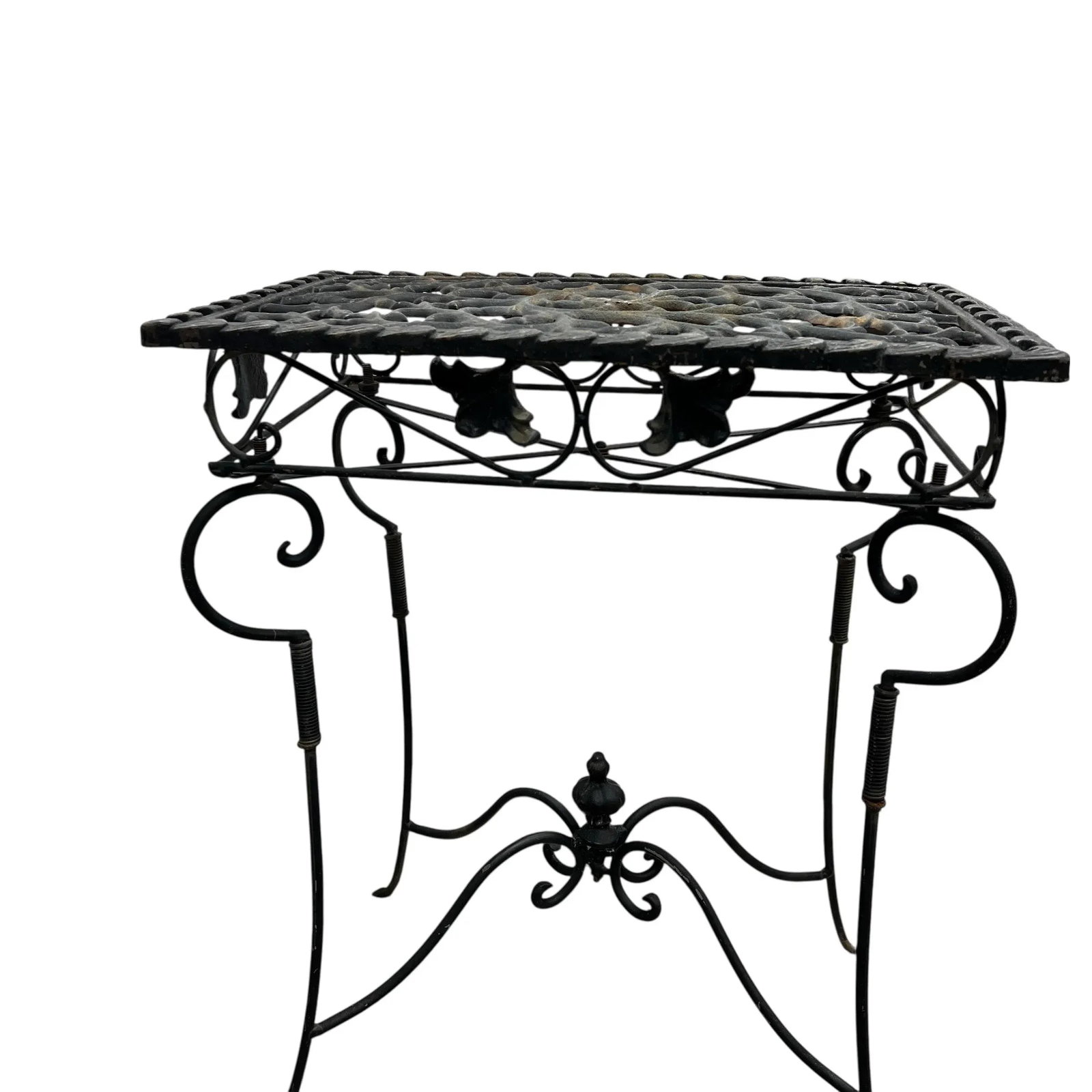 Cast Iron, Garden District, French Style, Side or Drink Table - A Pair - 6
