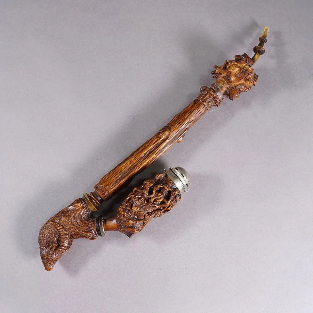 Carved Black Forest Tobacco Pipe, Germany Ca. 1900 - 2