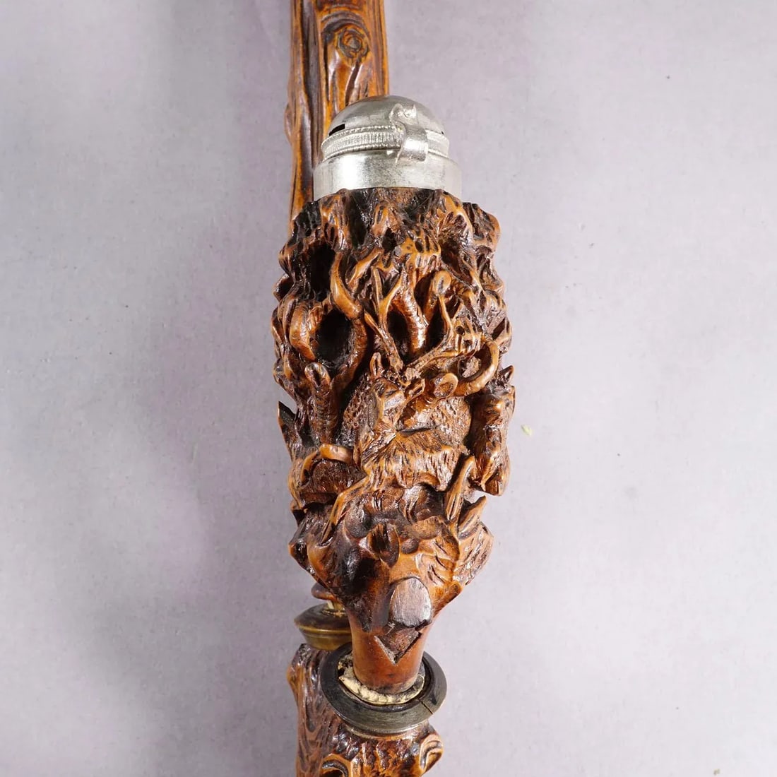 Carved Black Forest Tobacco Pipe, Germany Ca. 1900 - 3