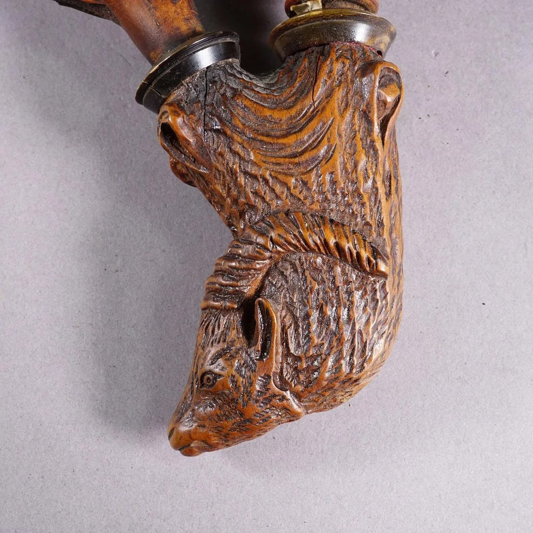 Carved Black Forest Tobacco Pipe, Germany Ca. 1900 - 6