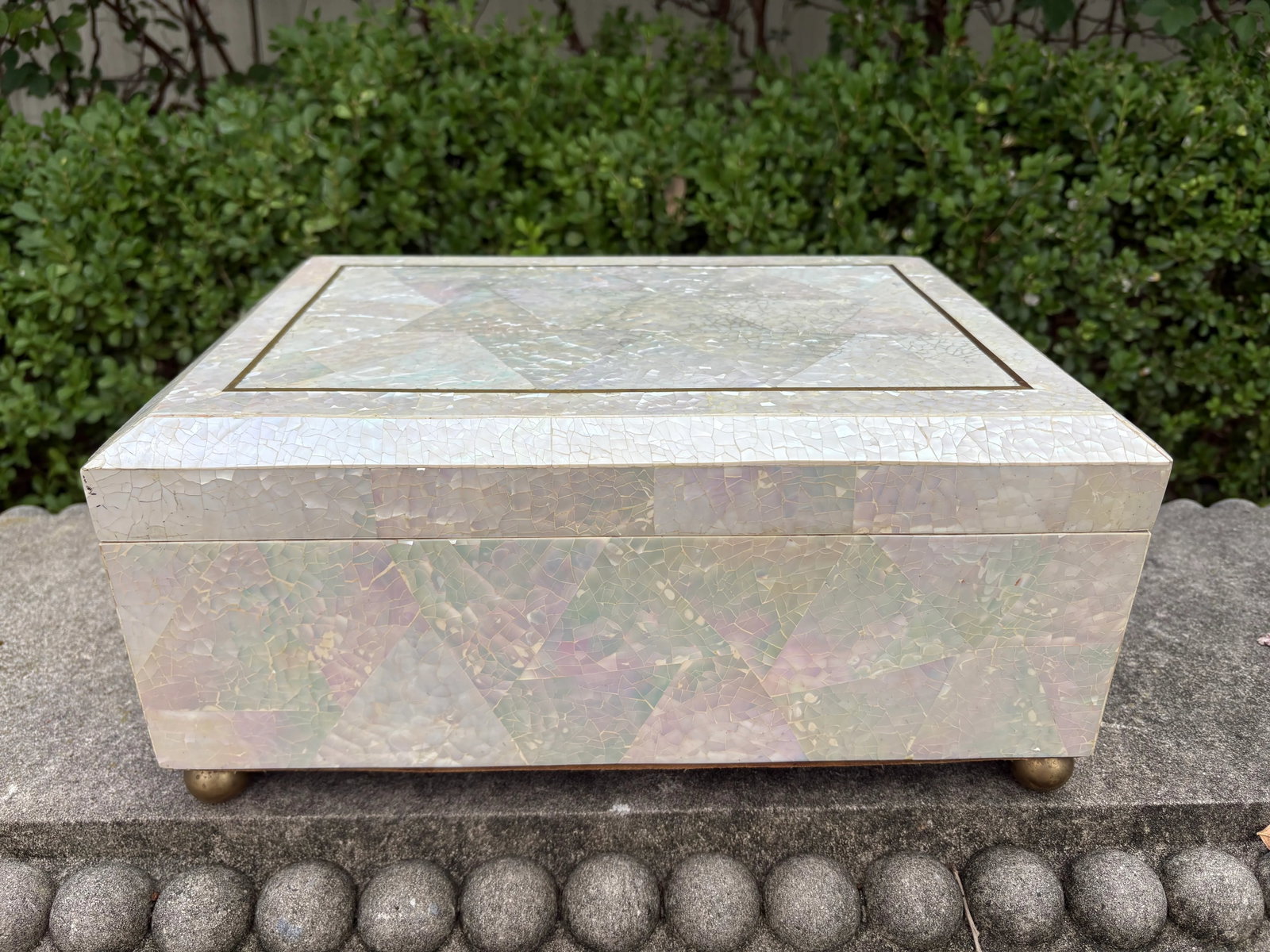 1980s Maitland Smith Mother of Pearl Box - 2