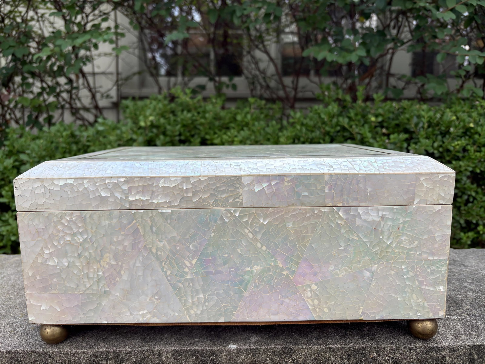 1980s Maitland Smith Mother of Pearl Box - 4