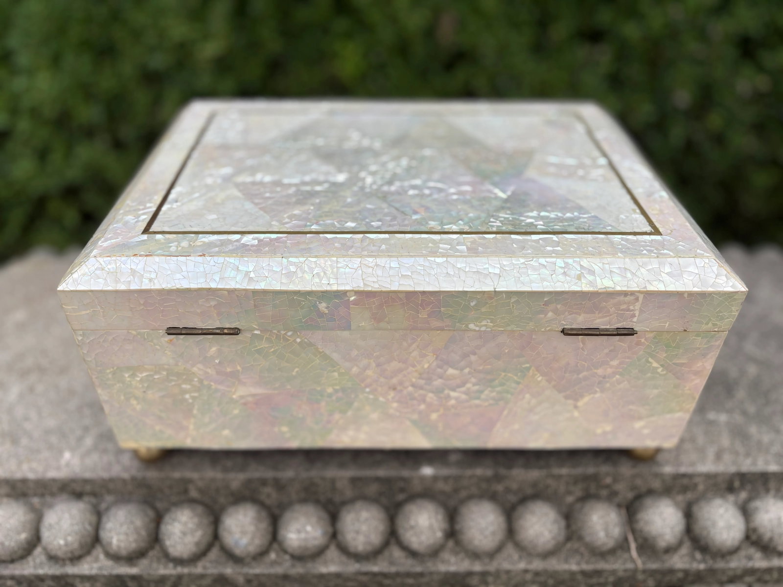 1980s Maitland Smith Mother of Pearl Box - 7