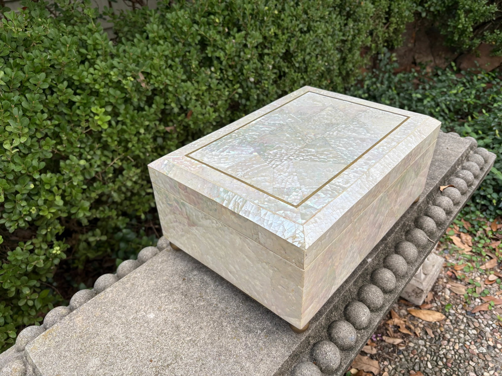 1980s Maitland Smith Mother of Pearl Box - 9