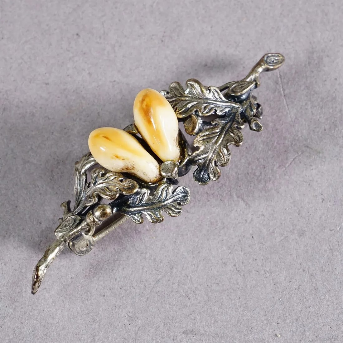 Vintage Bavarian Traditional Costume Jewelry Brooch, Bavaria Ca. 1950s - 3