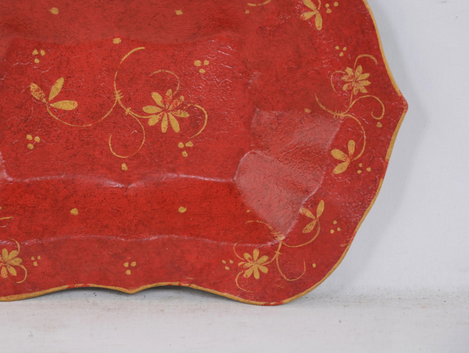 Vintage Hand-Painted Desktop Decoration Plate/Tray - 2