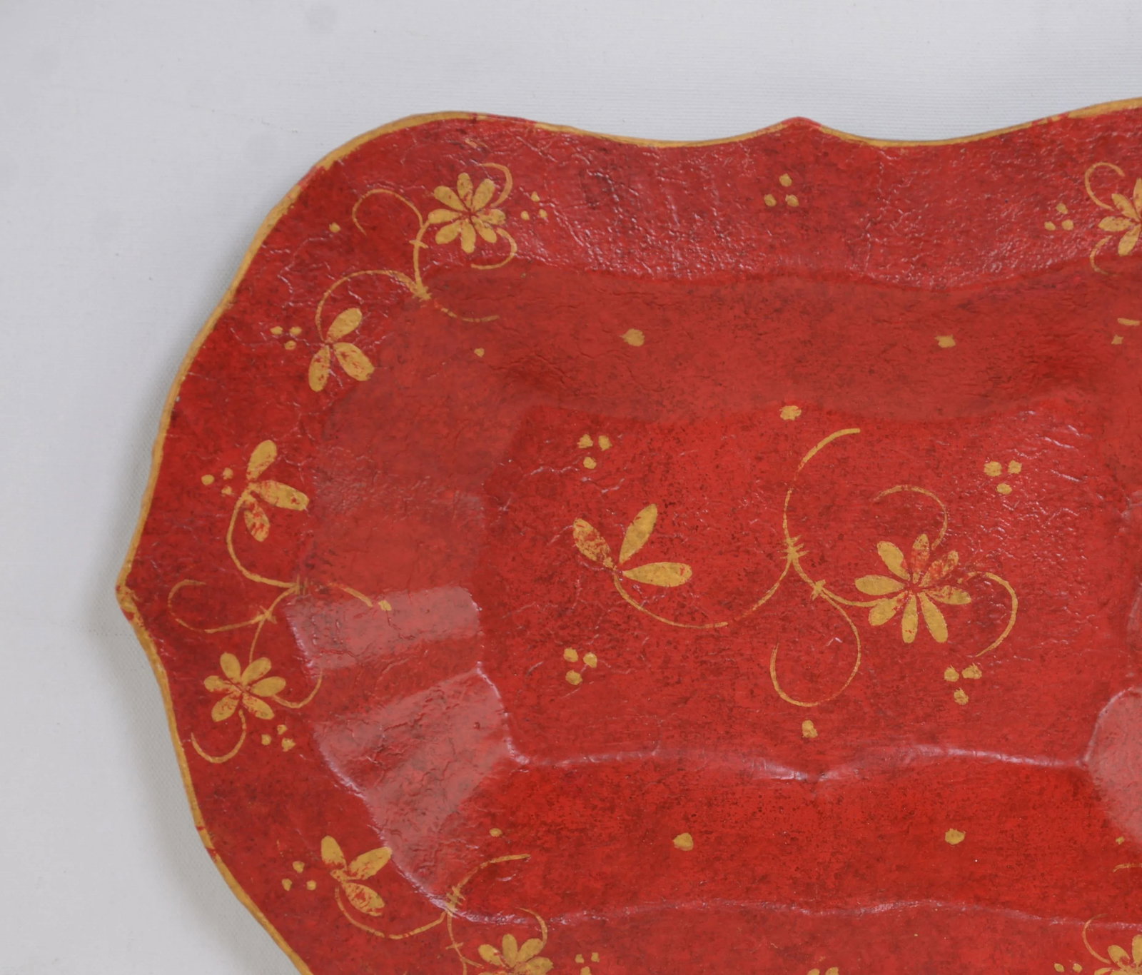 Vintage Hand-Painted Desktop Decoration Plate/Tray - 3