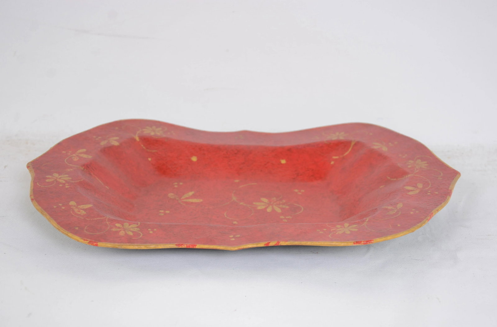 Vintage Hand-Painted Desktop Decoration Plate/Tray - 5