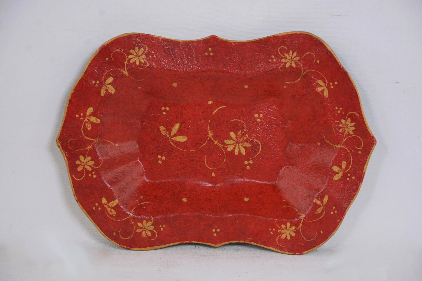 Vintage Hand-Painted Desktop Decoration Plate/Tray - 6