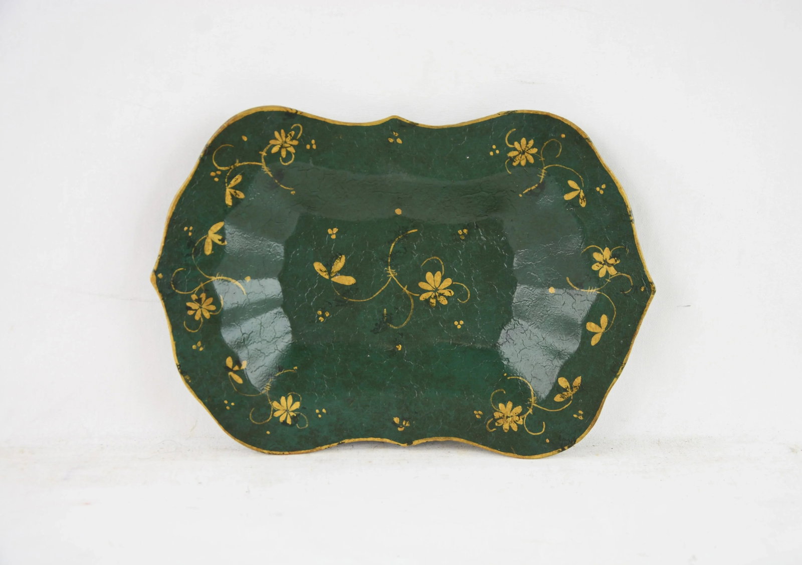 Vintage Hand-Painted Desktop Decoration Plate/Tray - 5