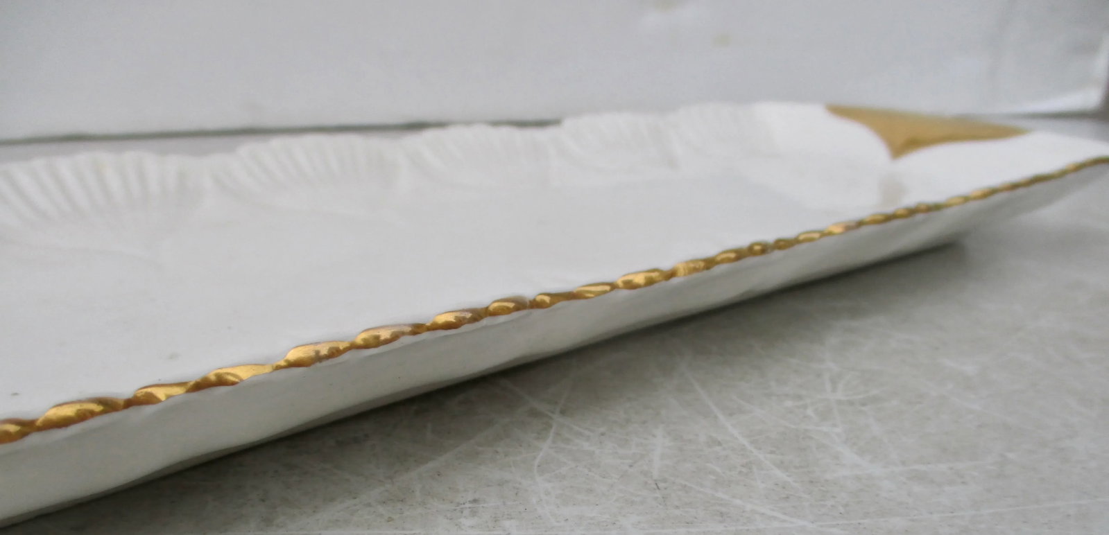 1940s Shelley Porcelain and Gold Gilt Tray - 5