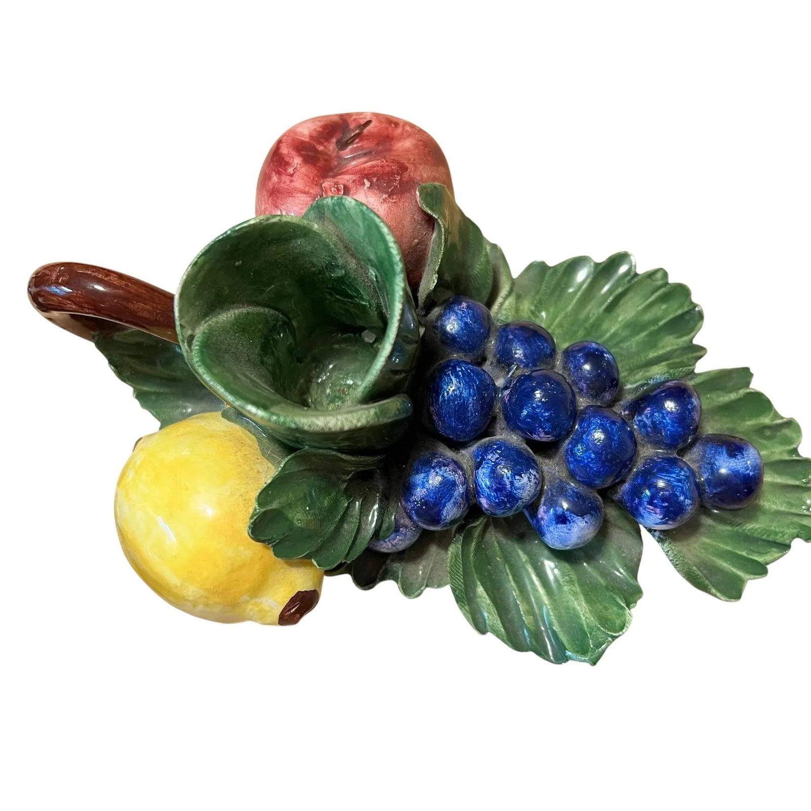 Early 20th Century Belfiore Collection Capodimonte Candlestick Holder Made in Italy - A Pair - 3